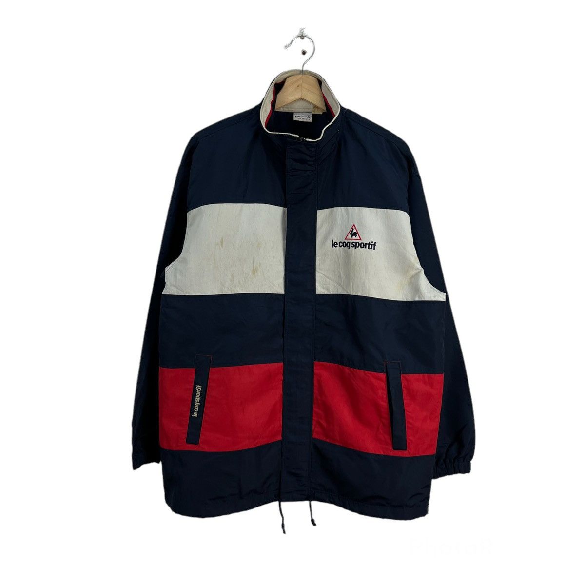 Japanese Brand VINTAGE LE COQ SPORTIF BIG LOGO JACKET Size US L / EU 52-54 / 3 - 1 Thumbnail