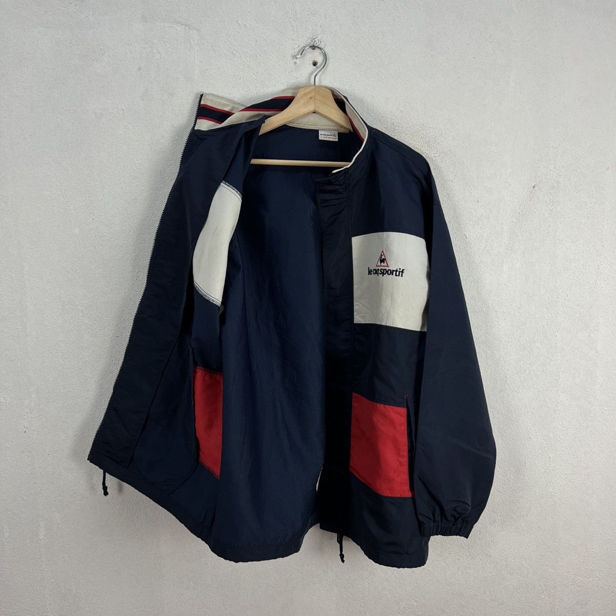 Japanese Brand VINTAGE LE COQ SPORTIF BIG LOGO JACKET Size US L / EU 52-54 / 3 - 11 Thumbnail