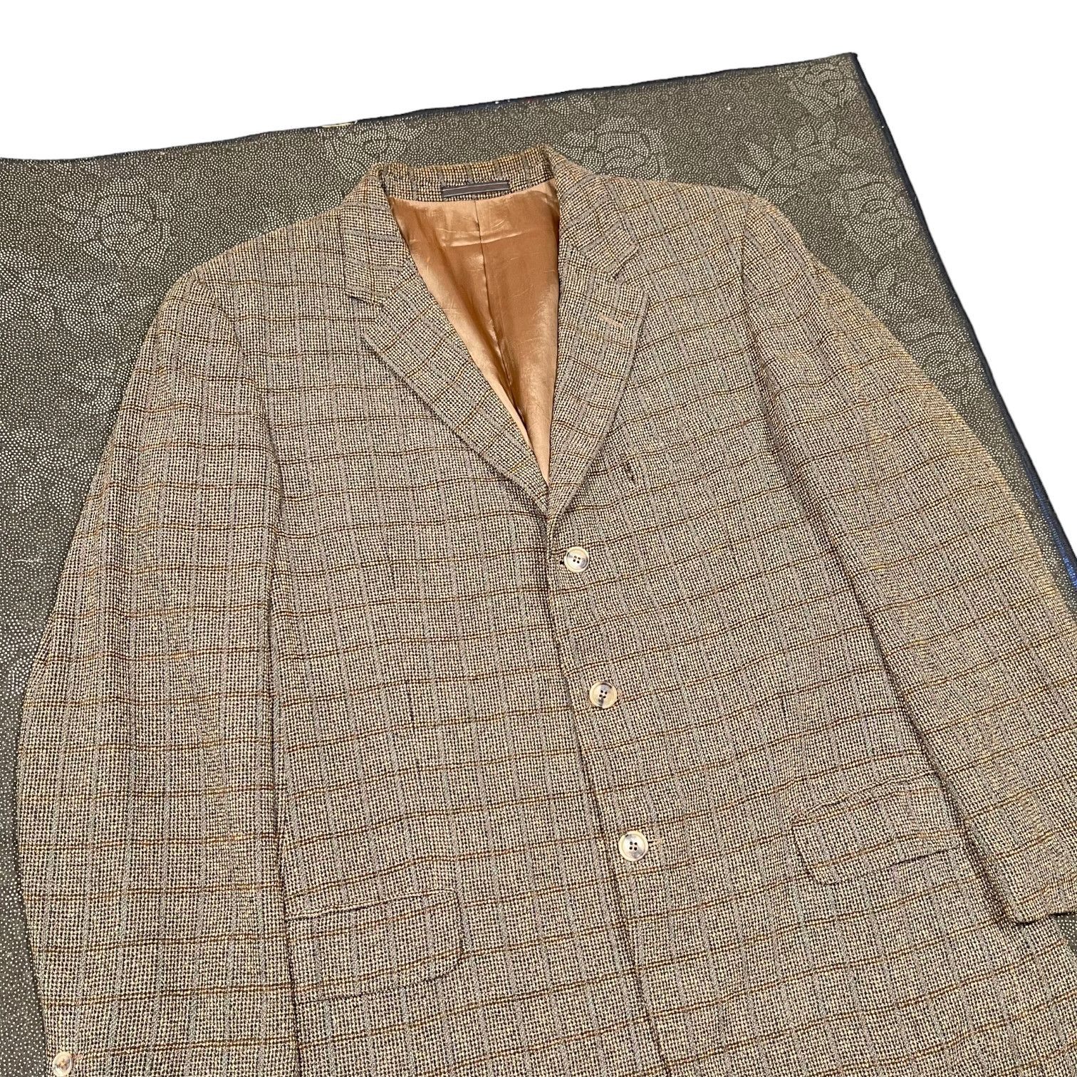 Loewe Loewe Plaid Wool 1990s Blazer Size 44R - 5 Thumbnail