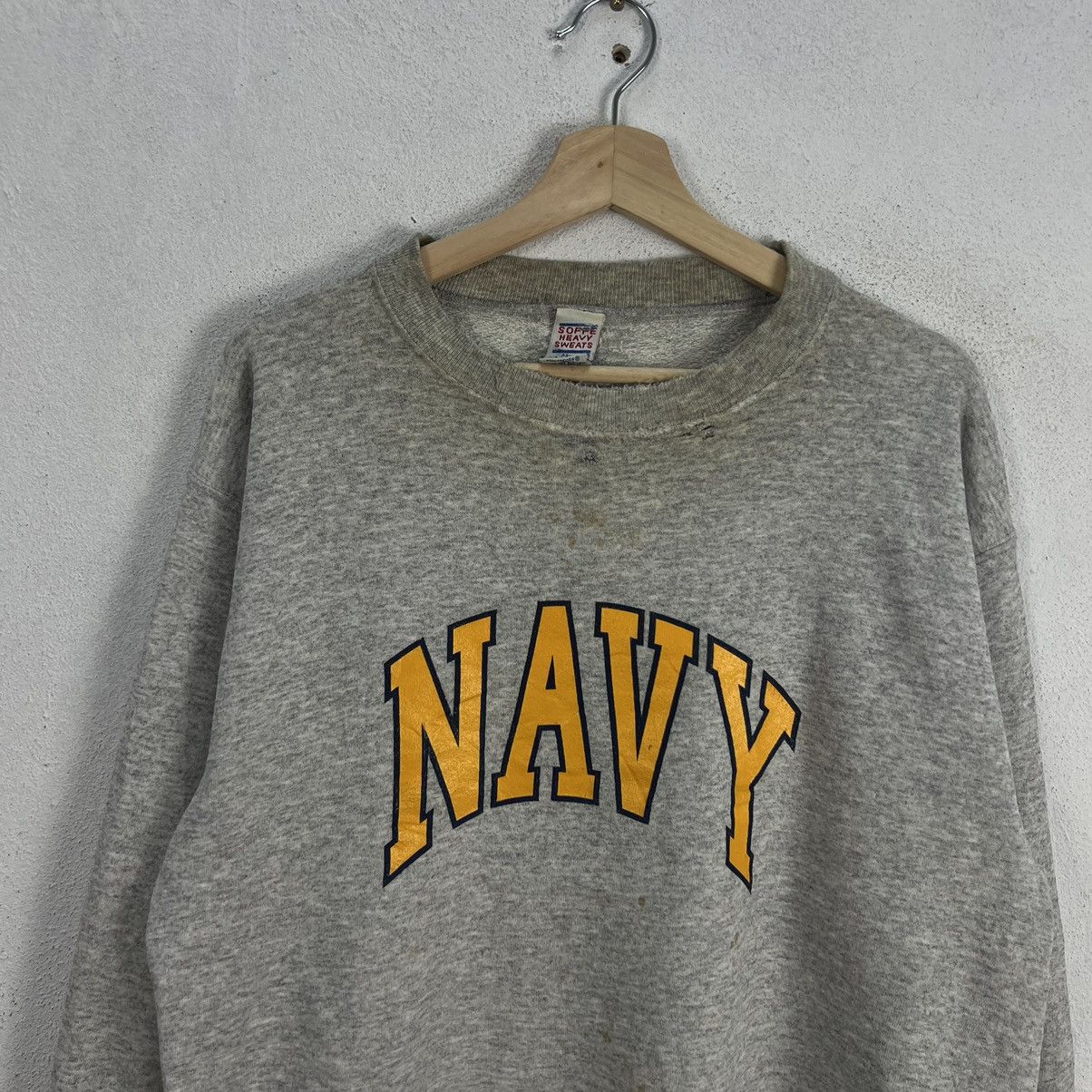 Vintage VINTAGE NAVY SOFFE HEAVY SWEATS SWEATSHIRT BIG LOGO Size US L / EU 52-54 / 3 - 3 Thumbnail