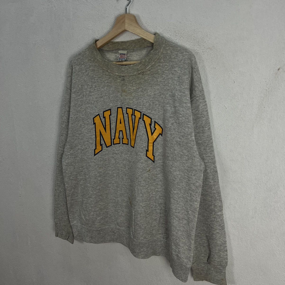 Vintage VINTAGE NAVY SOFFE HEAVY SWEATS SWEATSHIRT BIG LOGO Size US L / EU 52-54 / 3 - 2 Thumbnail