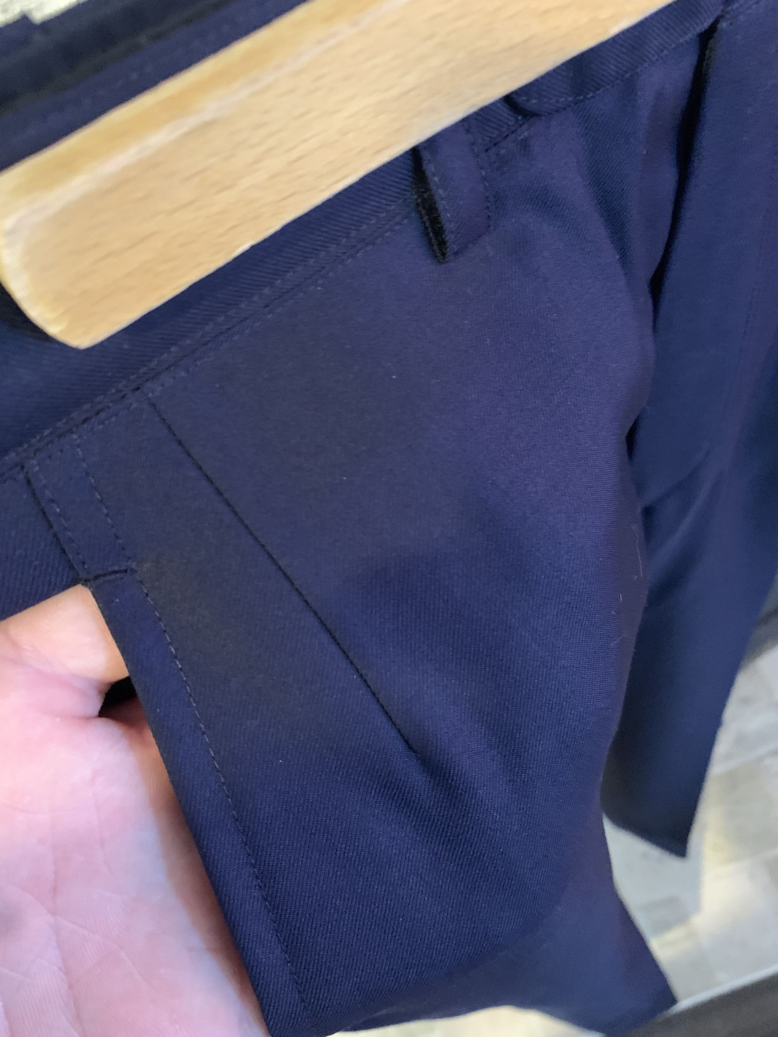 Other Navy Bespoke Tailored Trousers Size US 32 / EU 48 - 2 Thumbnail