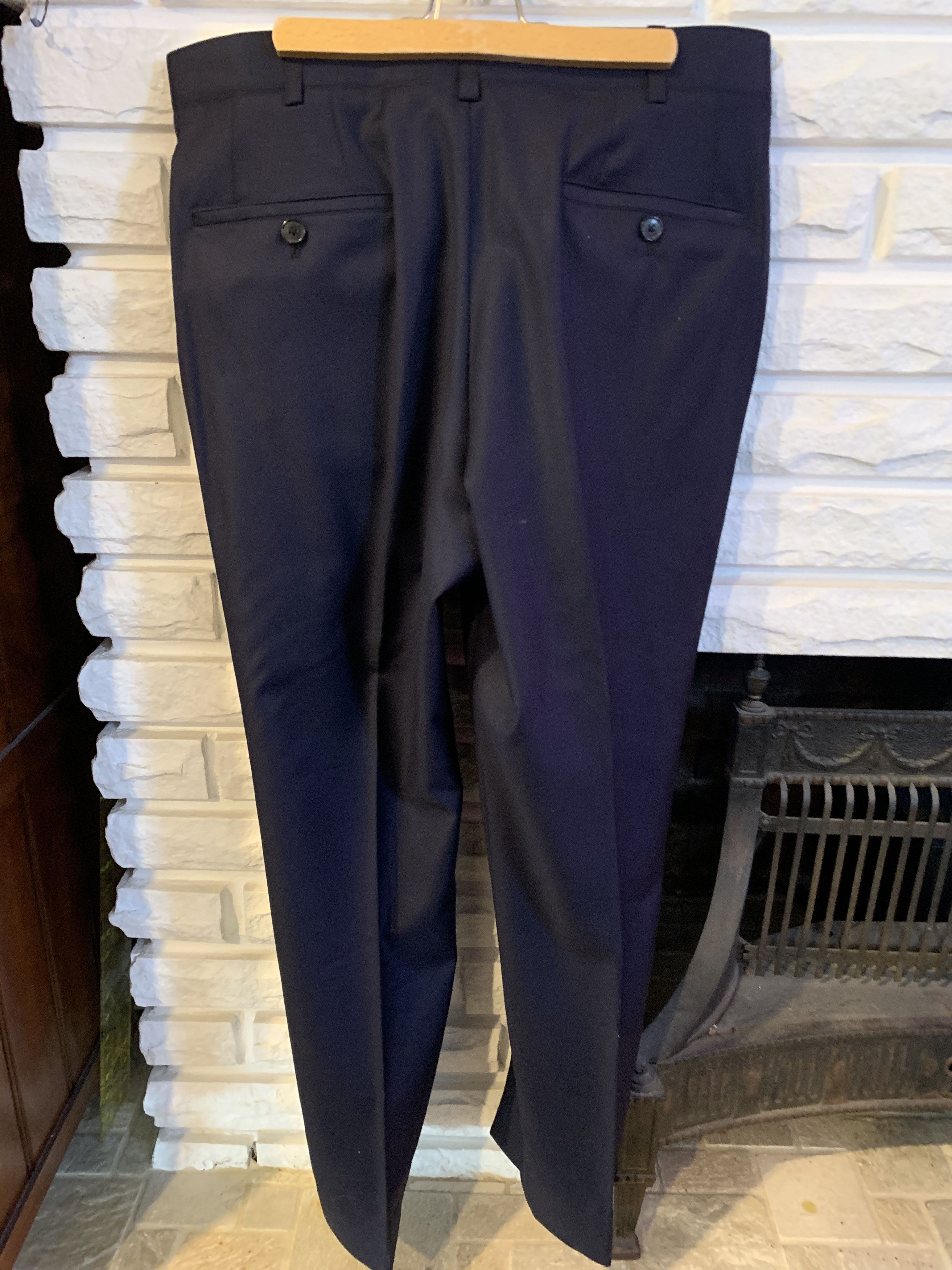 Other Navy Bespoke Tailored Trousers Size US 32 / EU 48 - 4 Thumbnail