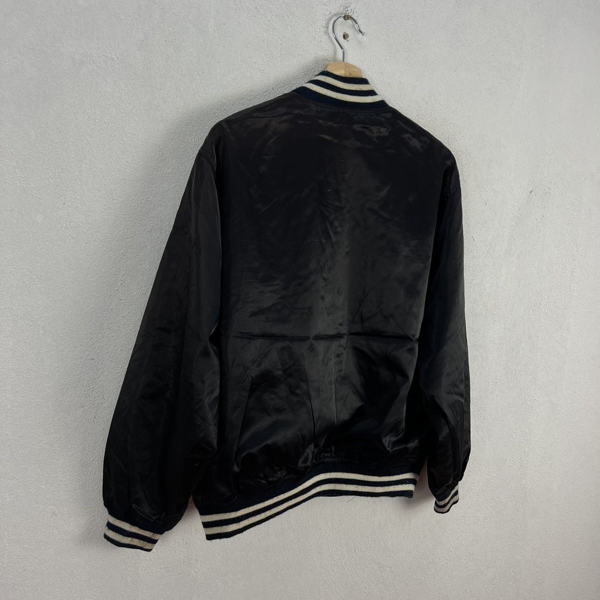Japanese Brand VINTAGE BOMBER JACKET SATIN COTTONG POLICE BIG LOGO Size US L / EU 52-54 / 3 - 9 Thumbnail