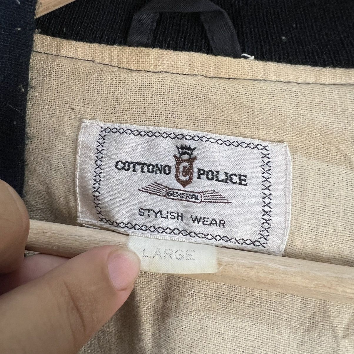 Japanese Brand VINTAGE BOMBER JACKET SATIN COTTONG POLICE BIG LOGO Size US L / EU 52-54 / 3 - 11 Thumbnail
