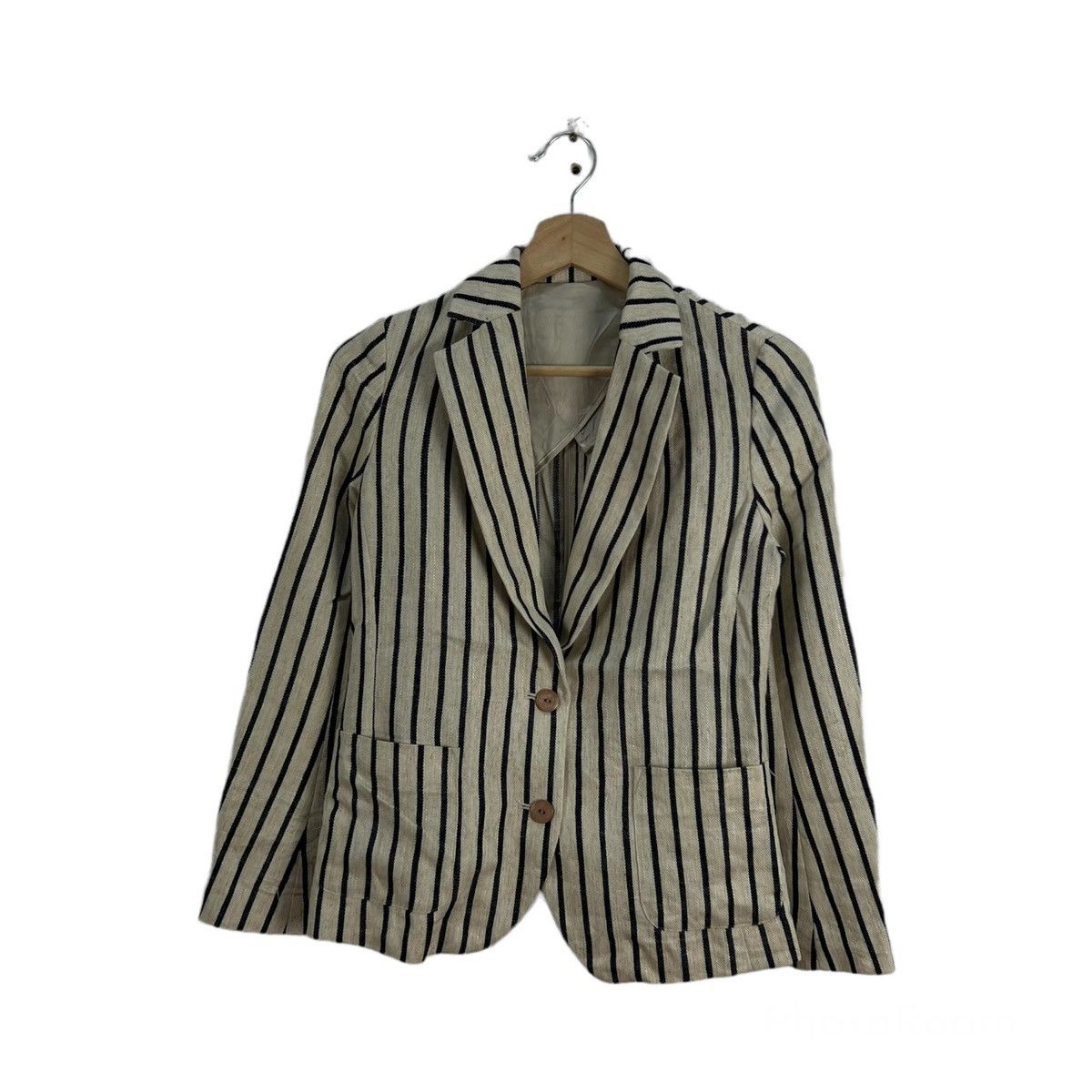 Japanese Brand RARE Z’EPHYR D’PARIS FABRIC OF JAPAN STRIPED JACKET DESIGN Size US S / EU 44-46 / 1 - 1 Thumbnail