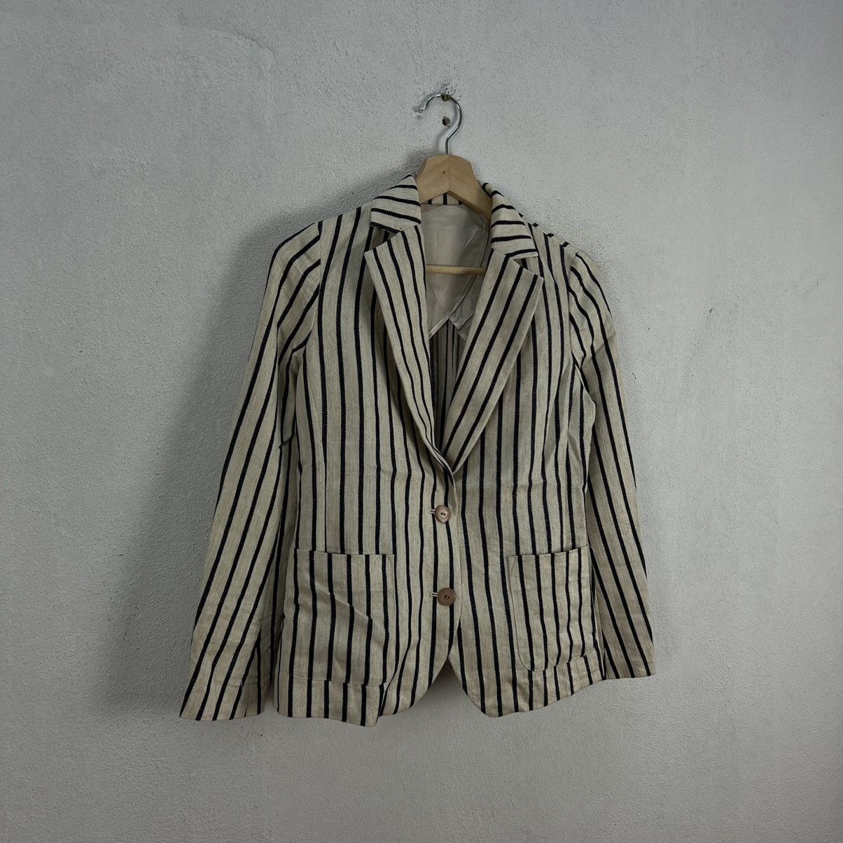Japanese Brand RARE Z’EPHYR D’PARIS FABRIC OF JAPAN STRIPED JACKET DESIGN Size US S / EU 44-46 / 1 - 2 Thumbnail