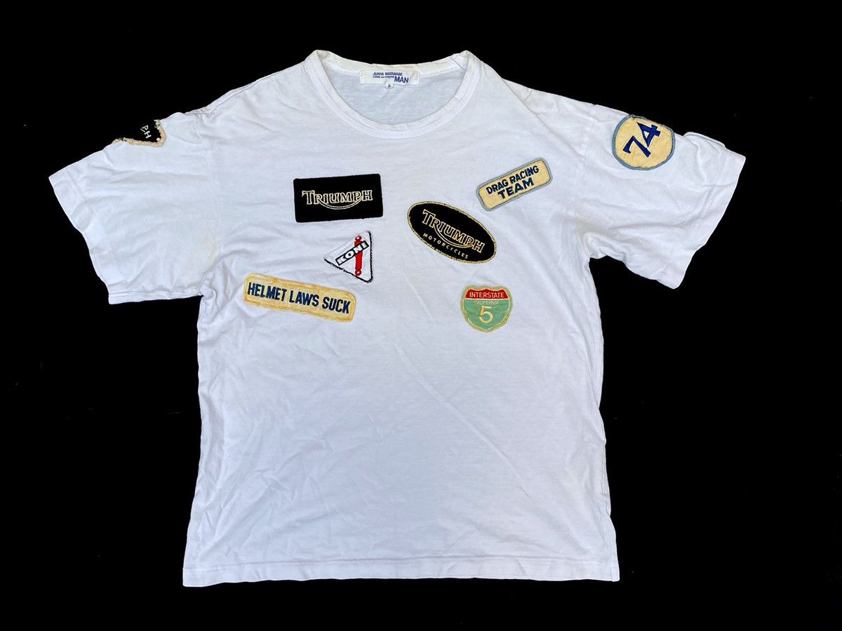 Junya Watanabe Junya Watanabe X Triumph patches T shirt Size US S / EU 44-46 / 1 - 1 Thumbnail