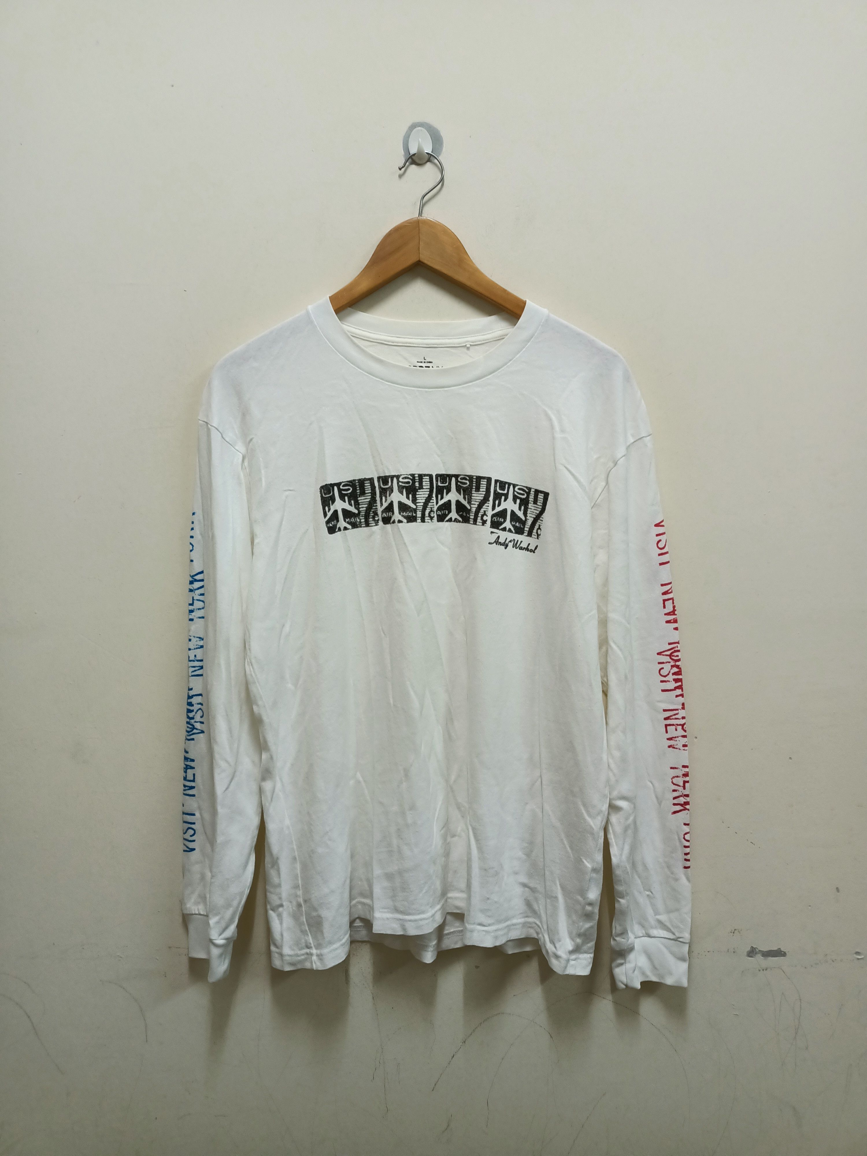 Andy Warhol × Uniqlo Andy Warhol Visit New York art t-shirt by Uniqlo Size US L / EU 52-54 / 3 - 1 Thumbnail