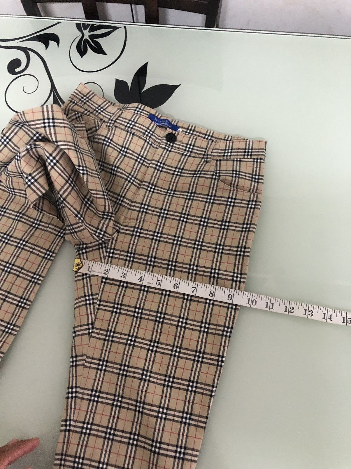 Burberry Vintage Burberry Nova Check Stretchable Blue Tag Pants Size 27" / US 4 / IT 40 - 18 Thumbnail