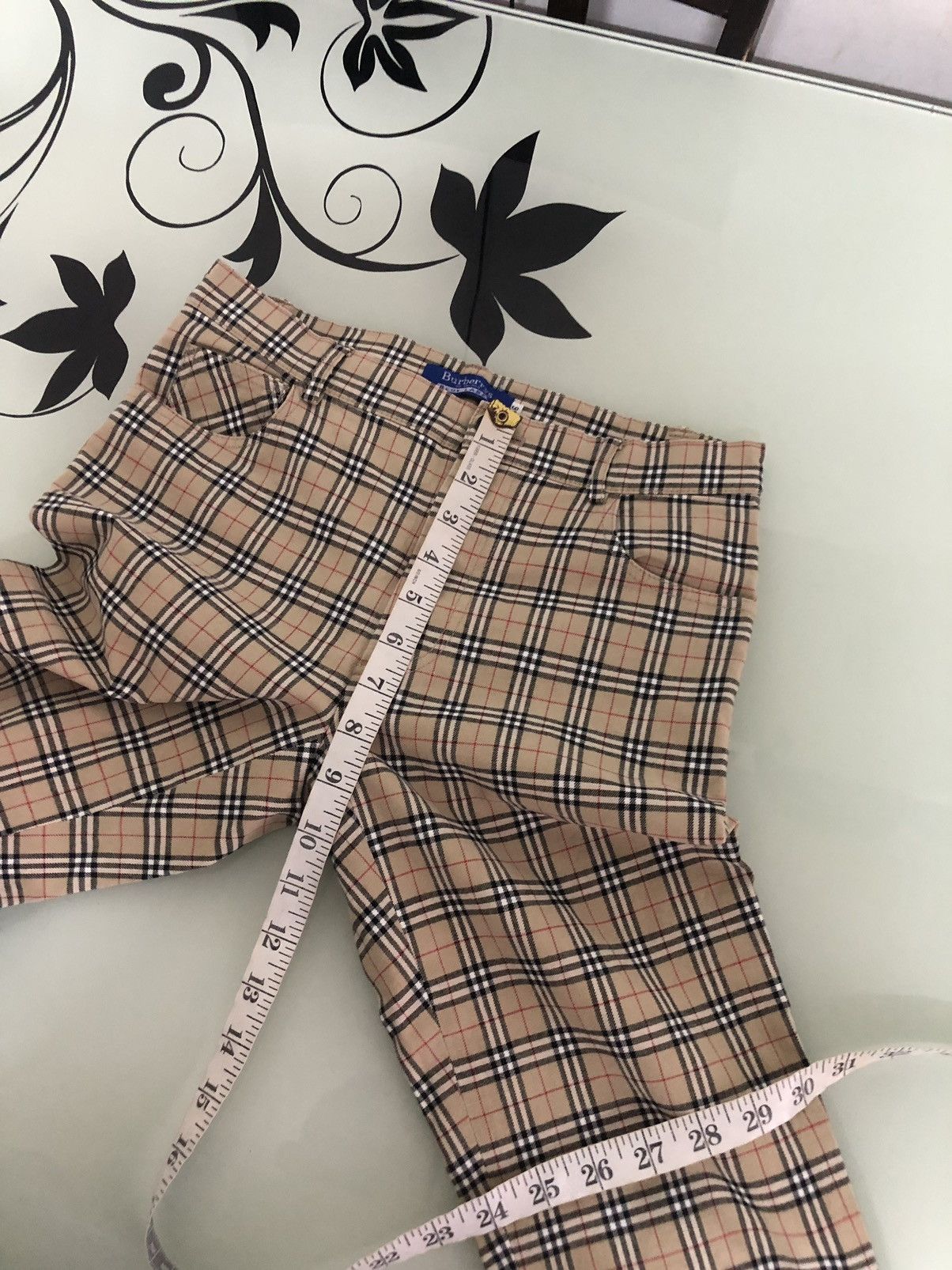 Burberry Vintage Burberry Nova Check Stretchable Blue Tag Pants Size 27" / US 4 / IT 40 - 17 Thumbnail