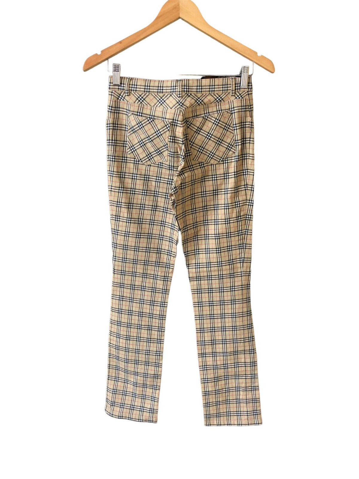 Burberry Vintage Burberry Nova Check Stretchable Blue Tag Pants Size 27" / US 4 / IT 40 - 25 Thumbnail