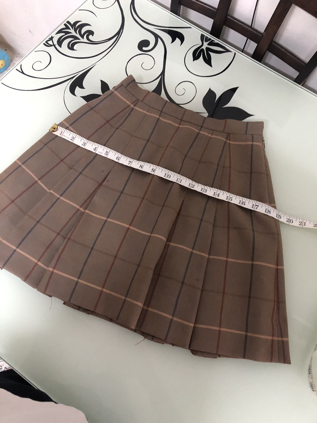 Burberry Vintage 90s Burberry Nova Check Pleated Skirt Size 25" / US 0 / IT 36 - 20 Thumbnail