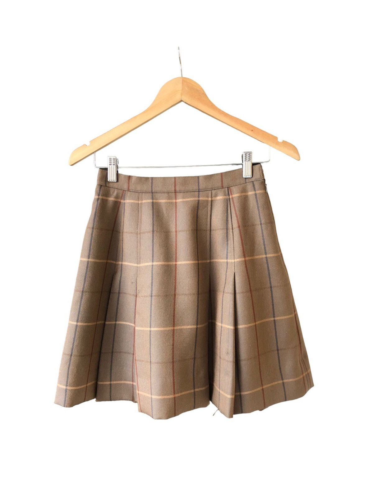 Burberry Vintage 90s Burberry Nova Check Pleated Skirt Size 25" / US 0 / IT 36 - 23 Thumbnail