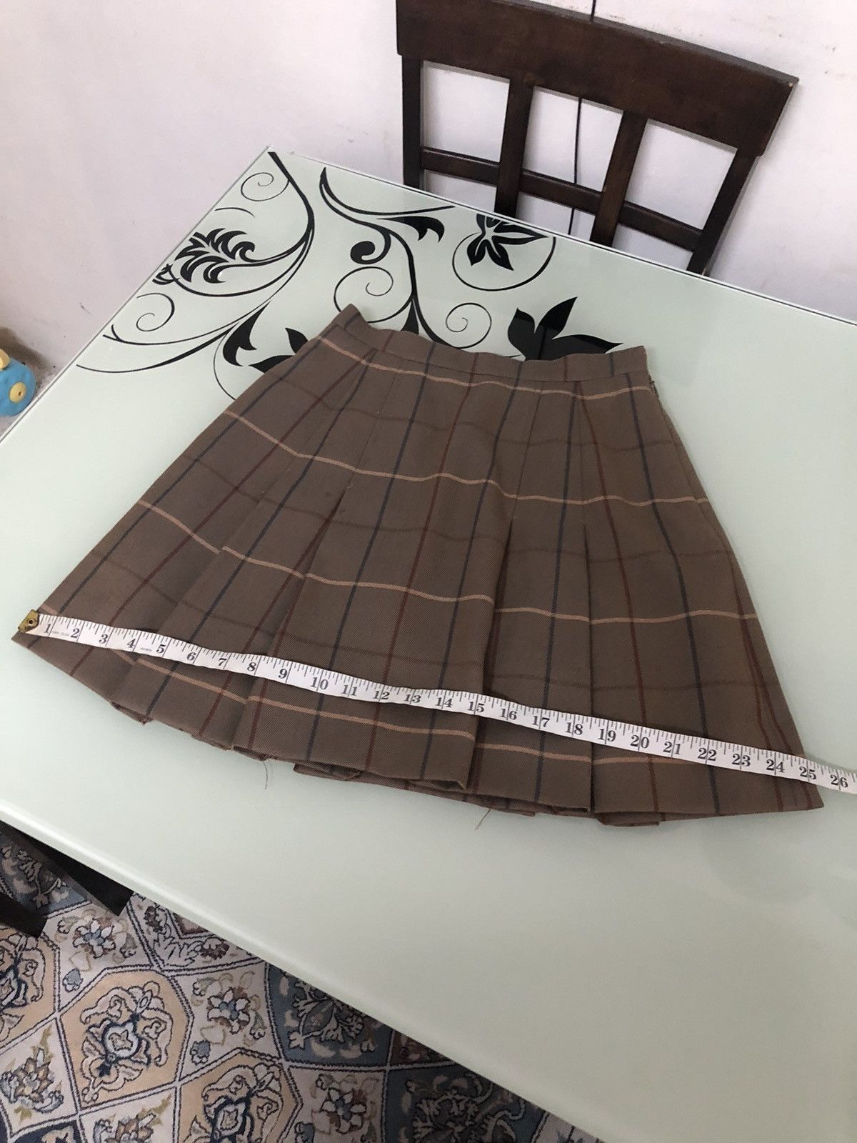 Burberry Vintage 90s Burberry Nova Check Pleated Skirt Size 25" / US 0 / IT 36 - 21 Thumbnail