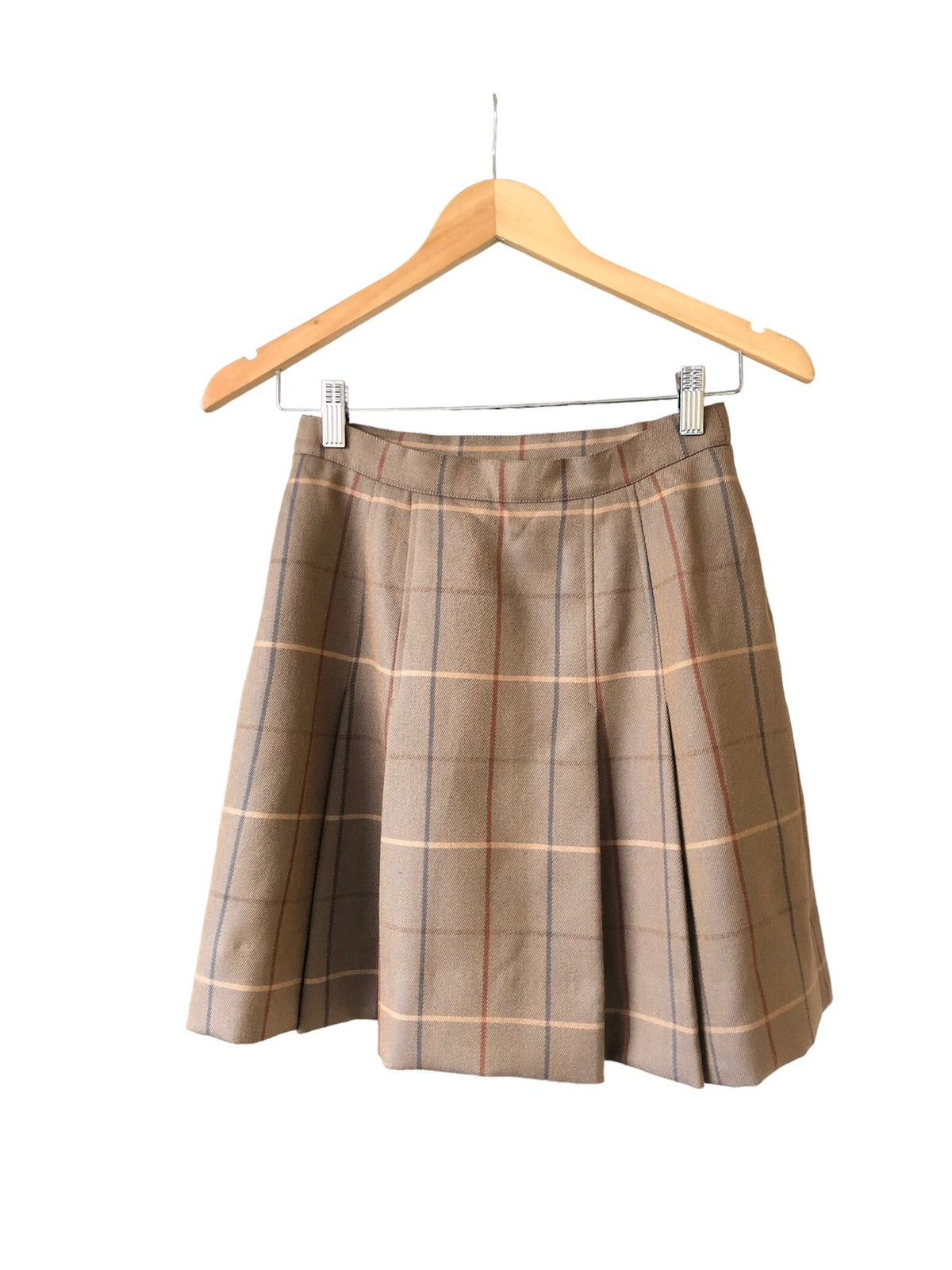 Burberry Vintage 90s Burberry Nova Check Pleated Skirt Size 25" / US 0 / IT 36 - 22 Thumbnail