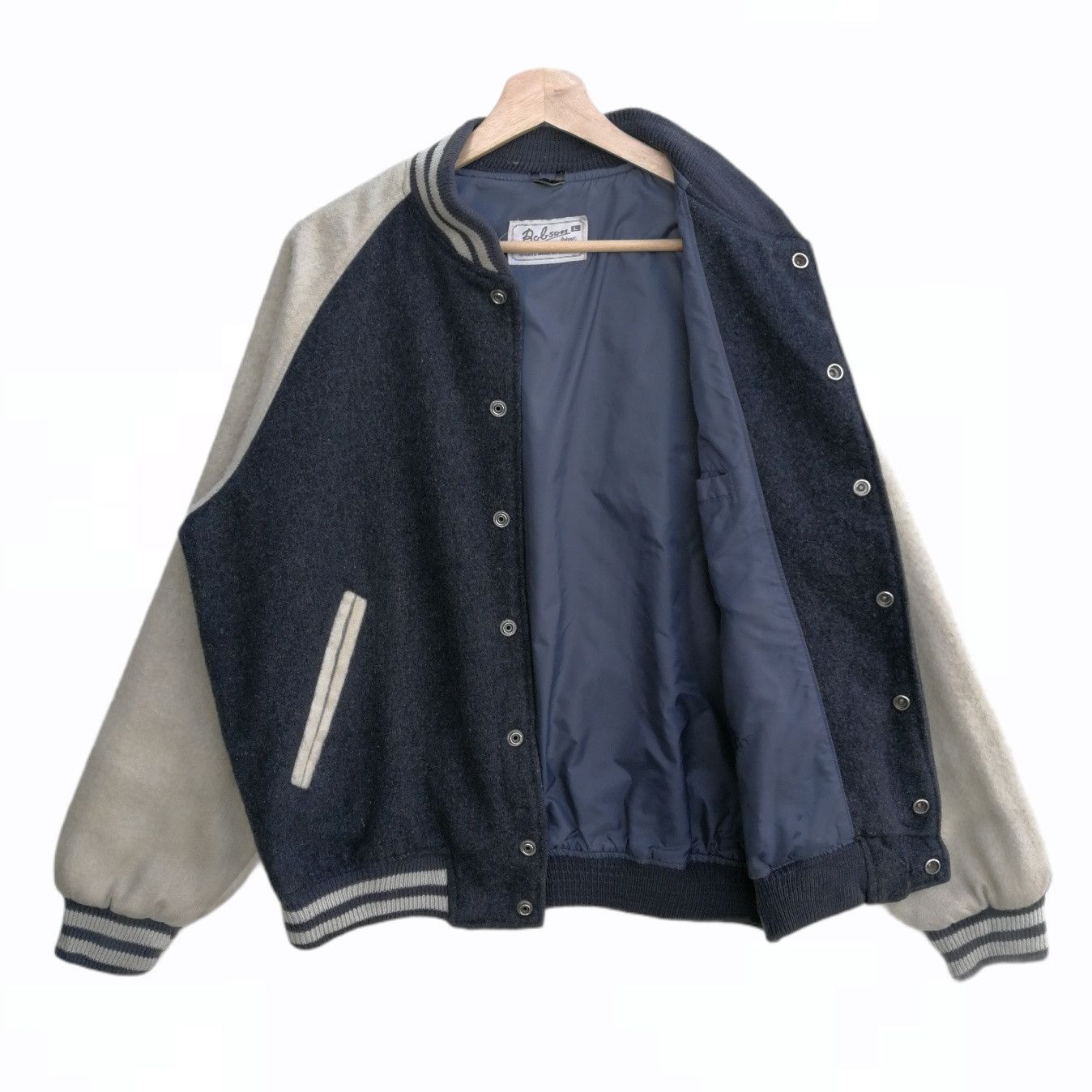 Japanese Brand Vintage Bobson Varsity Jacket Size L Size US L / EU 52-54 / 3 - 3 Thumbnail