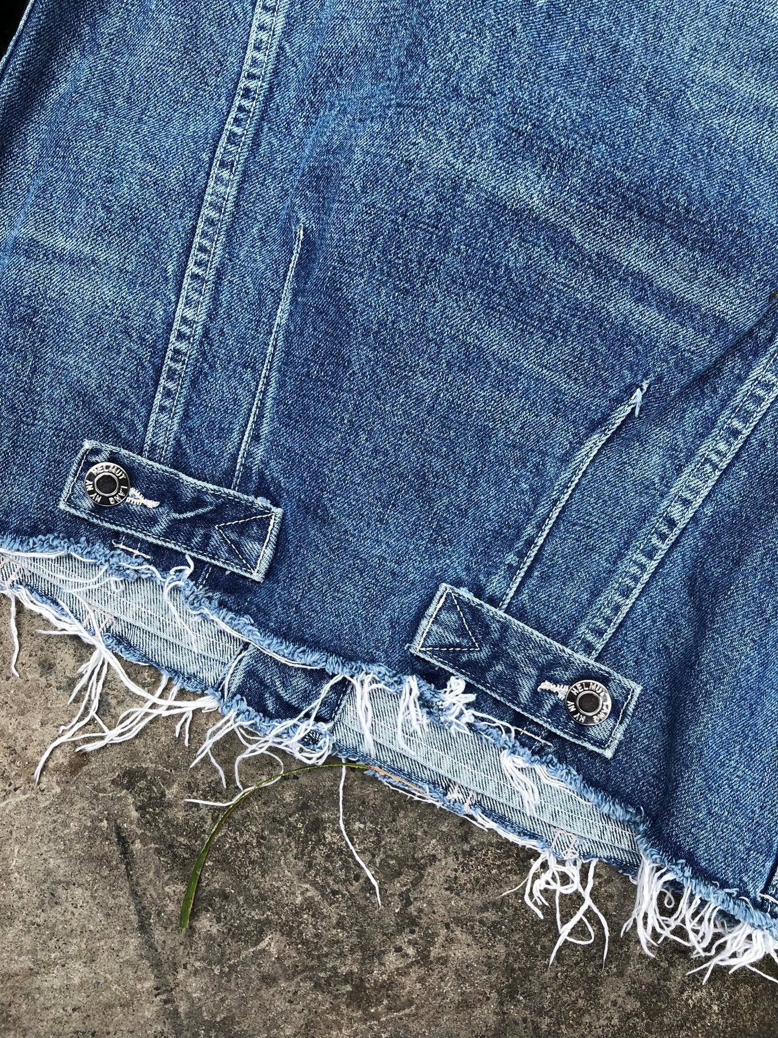 Helmut Lang Distressed Deconstructed Denim Jacket
