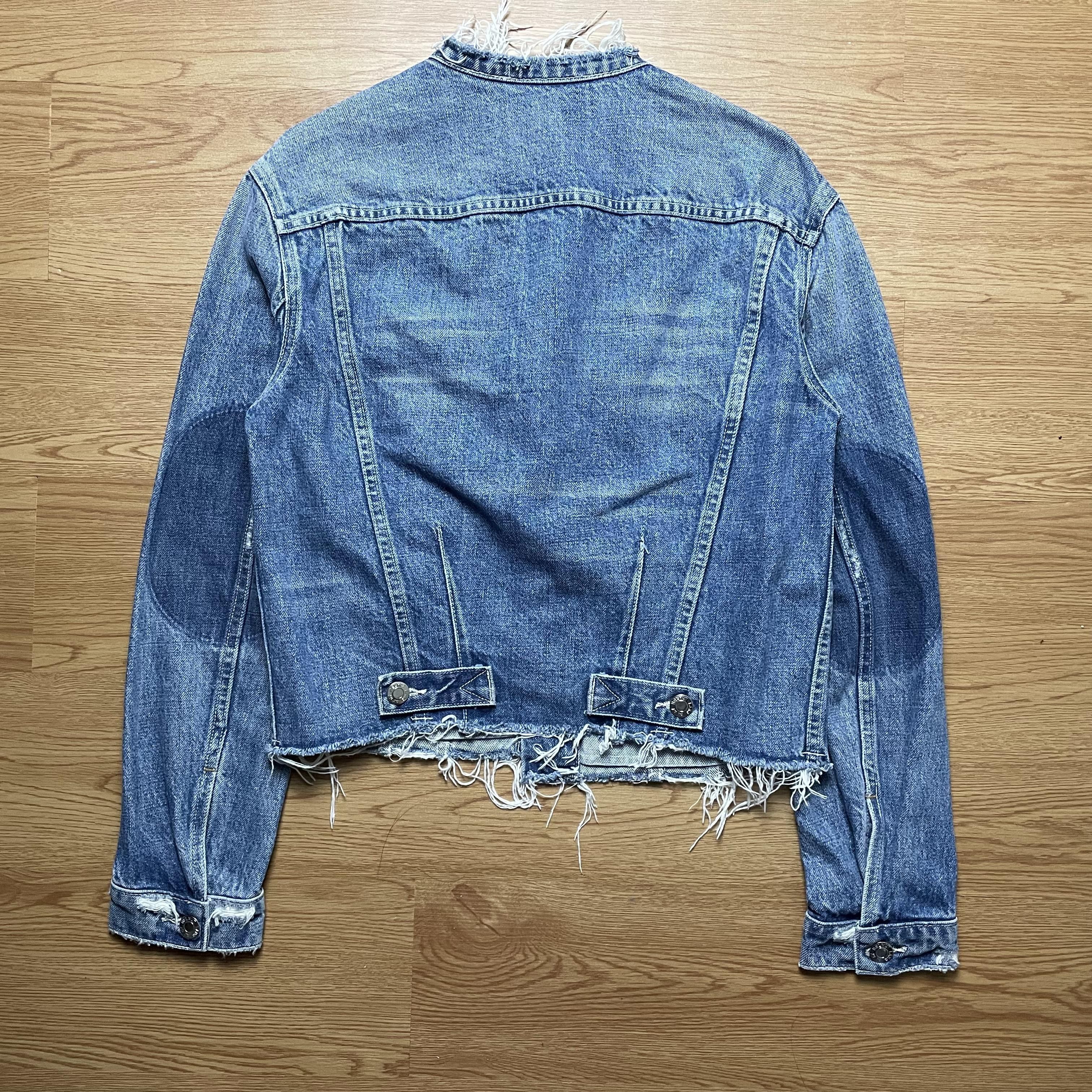 Helmut Lang Distressed Deconstructed Denim Jacket