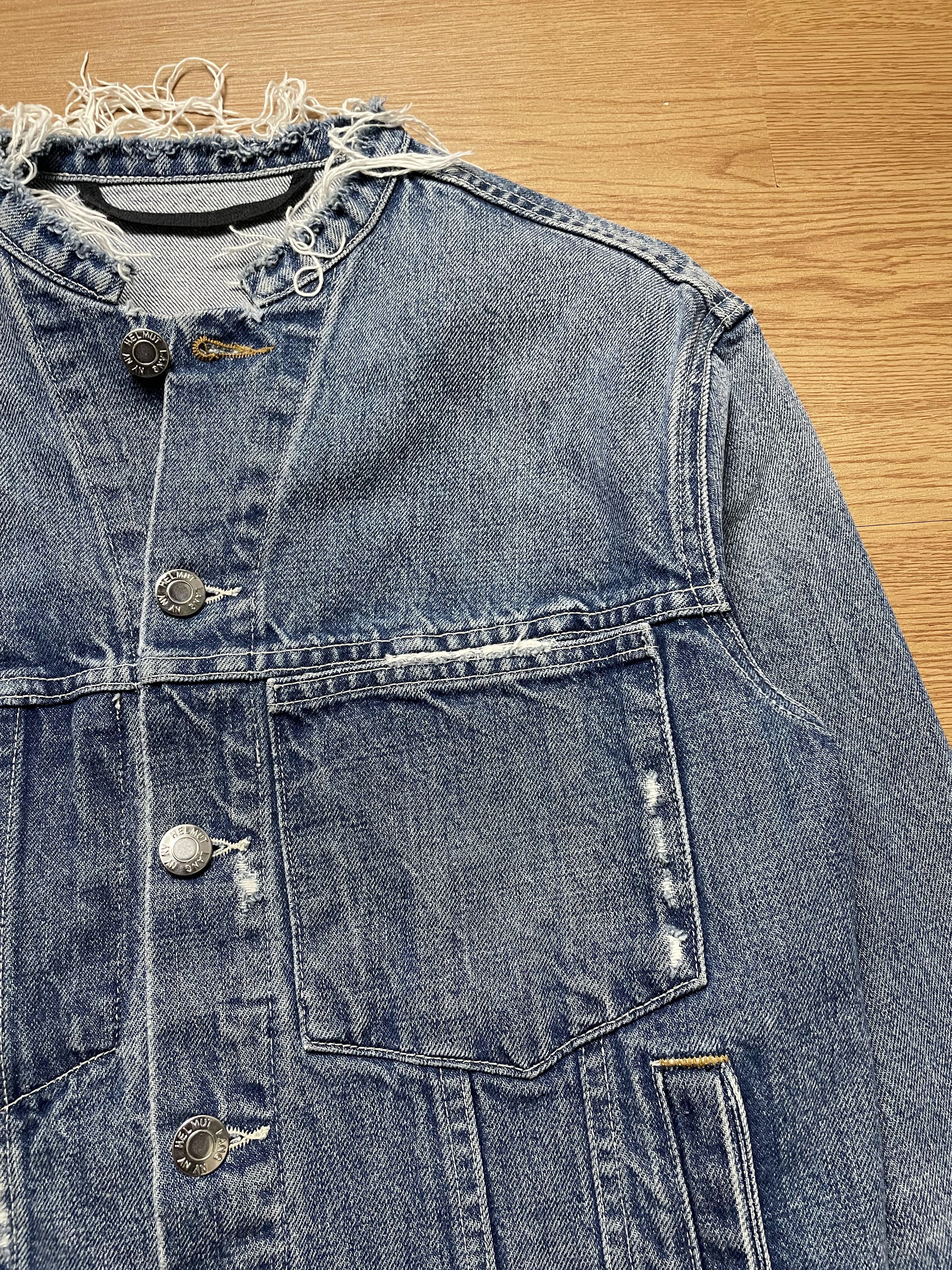 Helmut Lang Distressed Deconstructed Denim Jacket