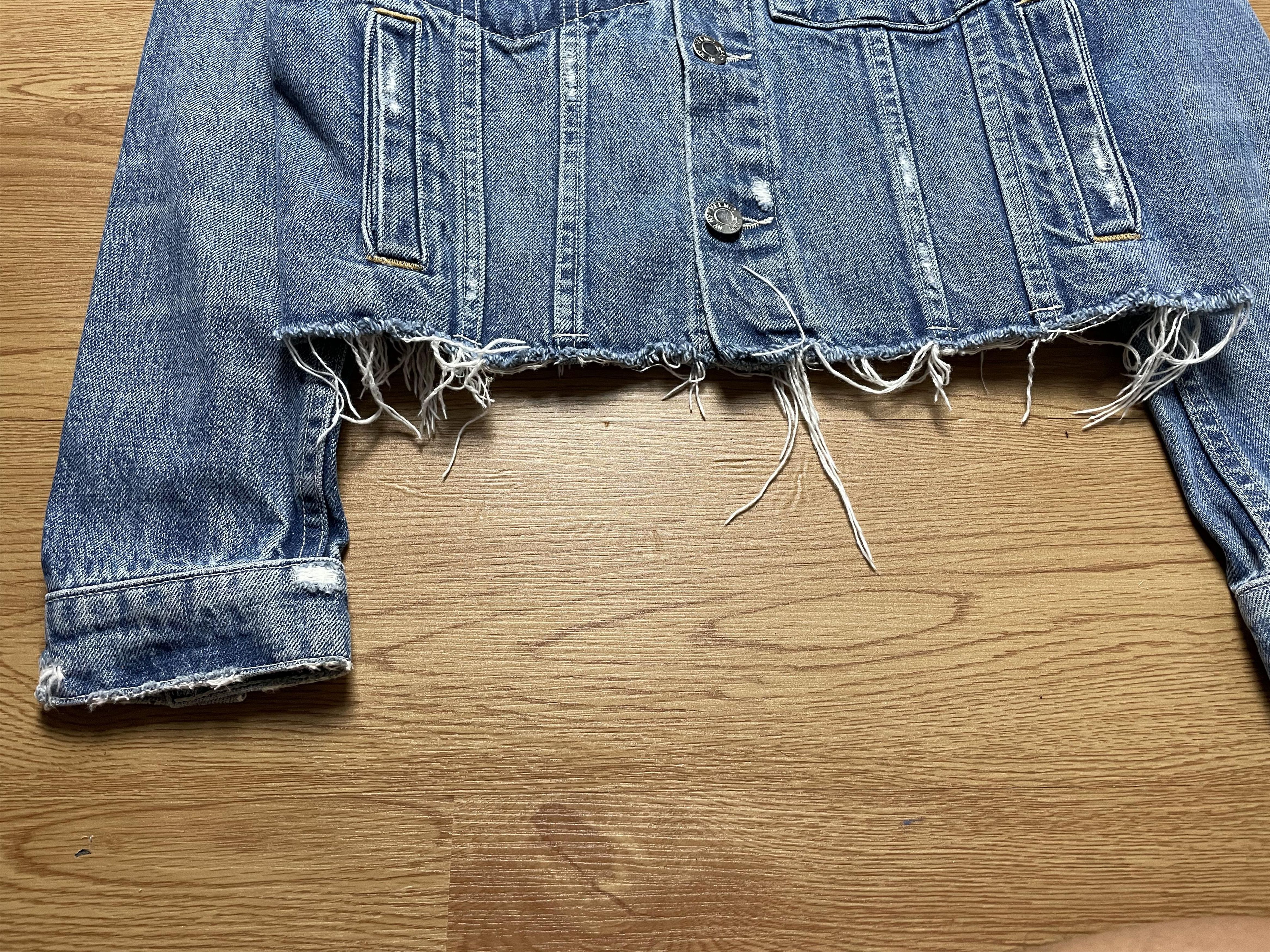 Helmut Lang Distressed Deconstructed Denim Jacket