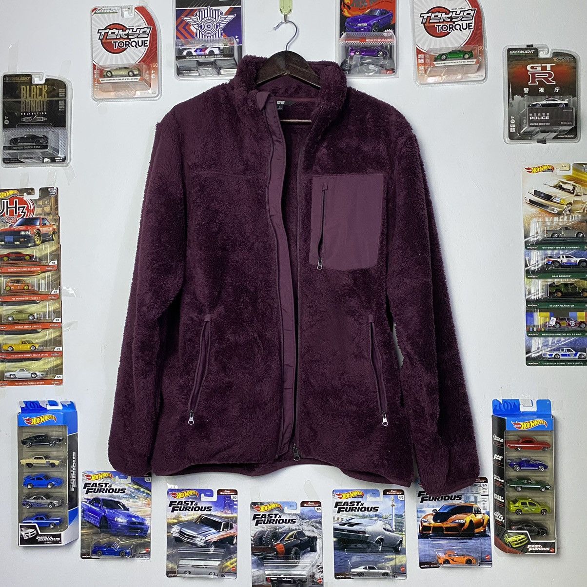 Japanese Brand × Vintage Vintage Uniqlo Deep Pile Sherpa Zip up Jacket Size US L / EU 52-54 / 3 - 3 Thumbnail
