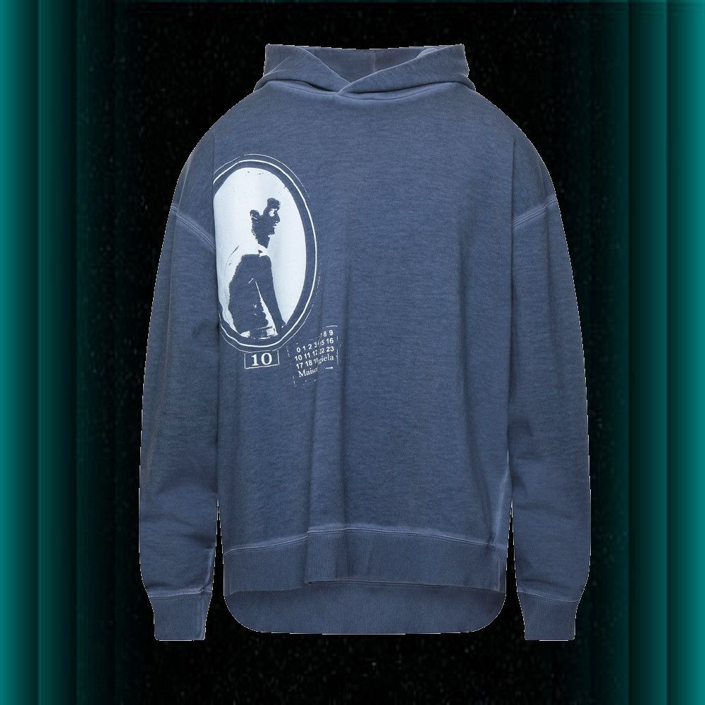 Hooded Sweatshirt in Slate Blue