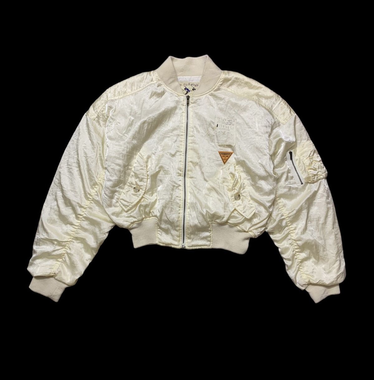 Fiorucci × Vintage Vintage FIORUCCI Cropped Bomber MA-1 Size US M / EU 48-50 / 2 - 1 Thumbnail