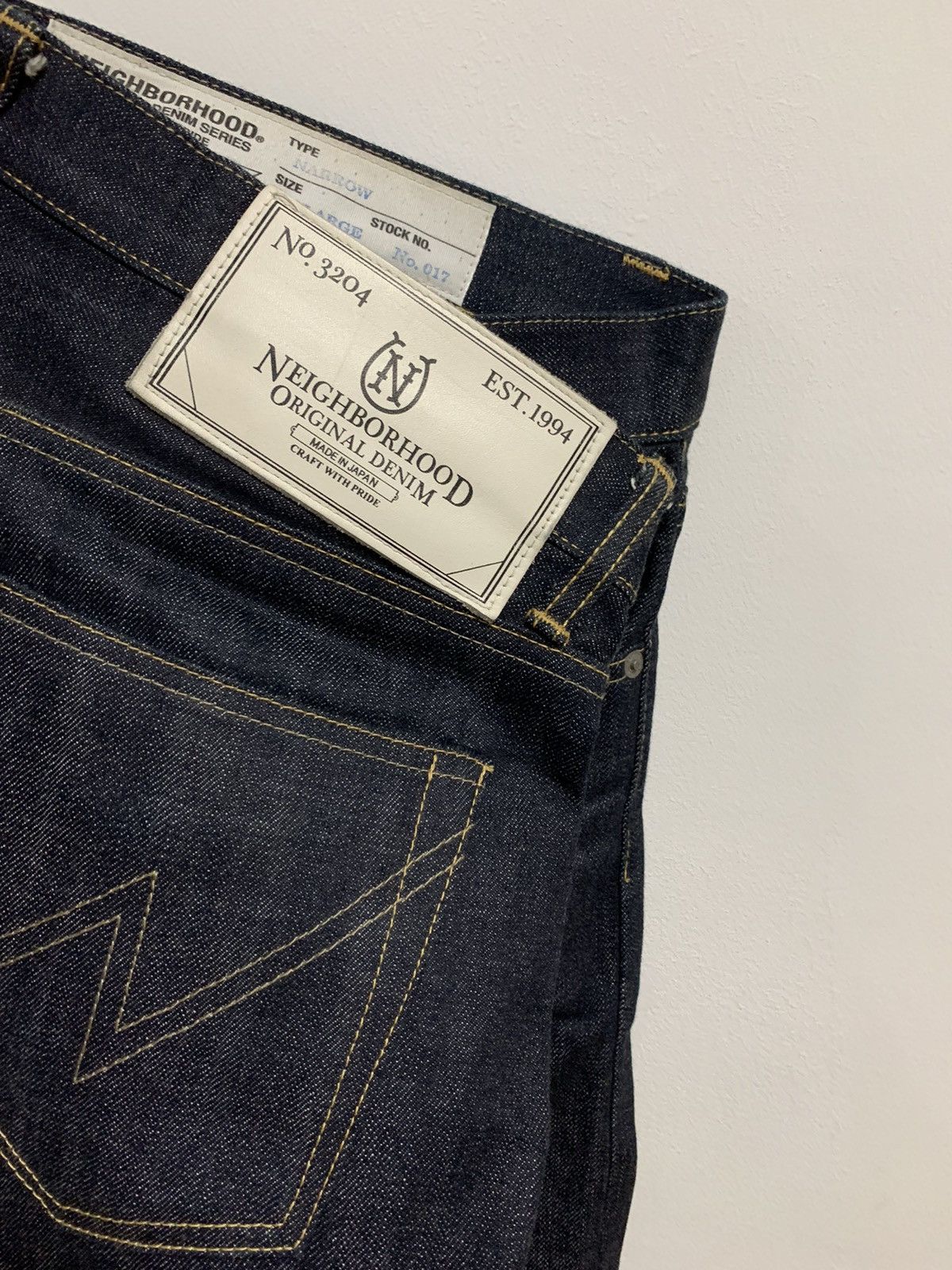 Neighborhood NBHD Neighborhood Selvedge Rigid Narrow 14oz Size US 38 / EU 54 - 3 Thumbnail