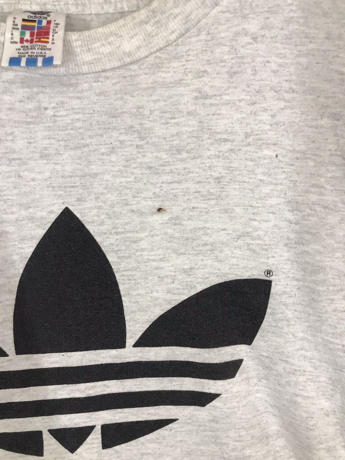 Adidas × Vintage ‼️MADE IN USA VINTAGE 90s ADIDAS TROFEIL BIGLOGO LONGSLEEVE‼️ Size US M / EU 48-50 / 2 - 4 Thumbnail