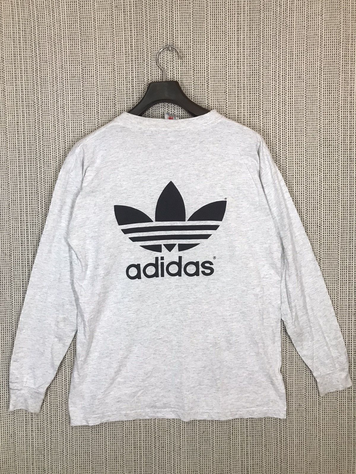 Adidas × Vintage ‼️MADE IN USA VINTAGE 90s ADIDAS TROFEIL BIGLOGO LONGSLEEVE‼️ Size US M / EU 48-50 / 2 - 2 Thumbnail