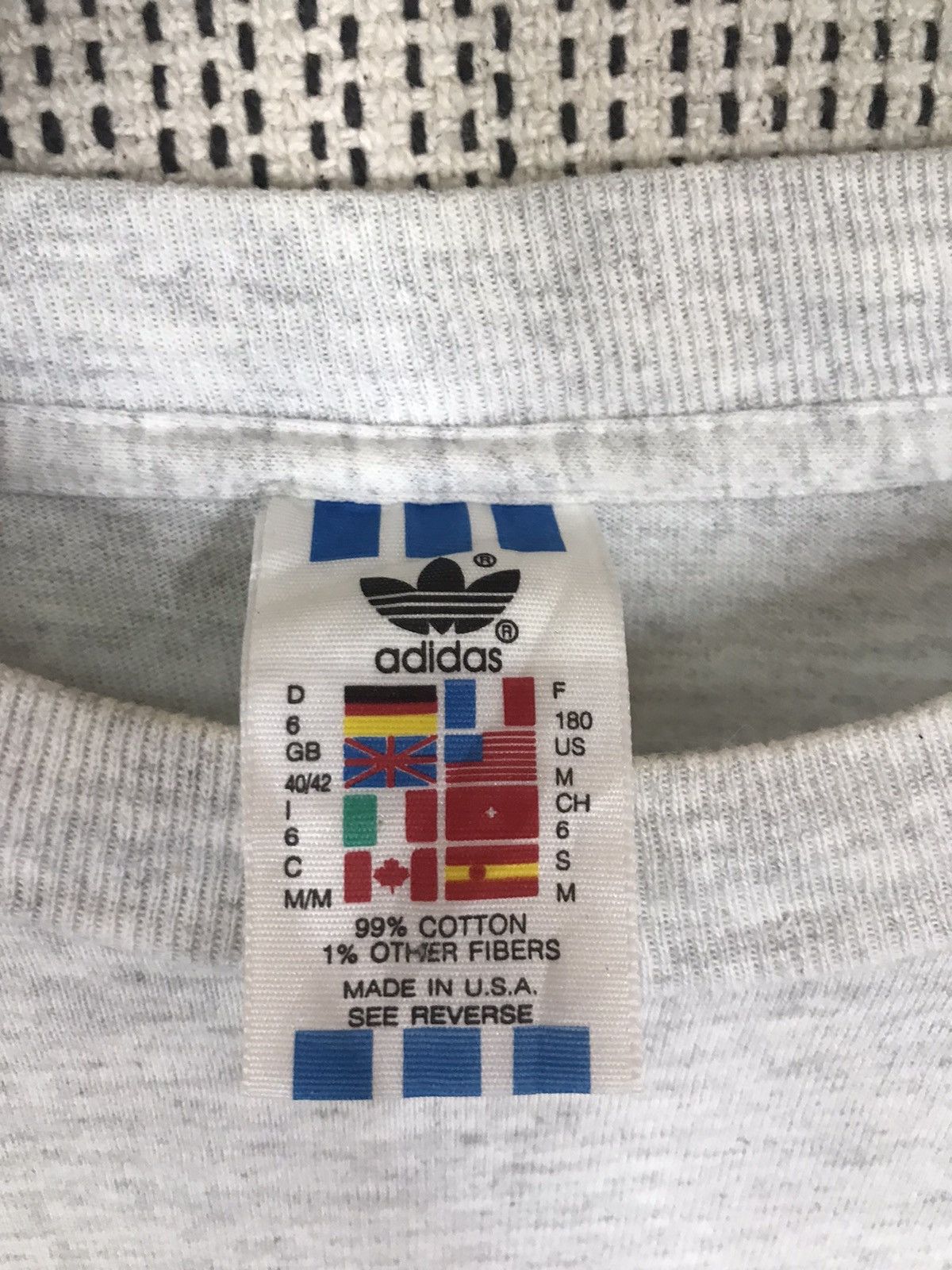 Adidas × Vintage ‼️MADE IN USA VINTAGE 90s ADIDAS TROFEIL BIGLOGO LONGSLEEVE‼️ Size US M / EU 48-50 / 2 - 5 Thumbnail