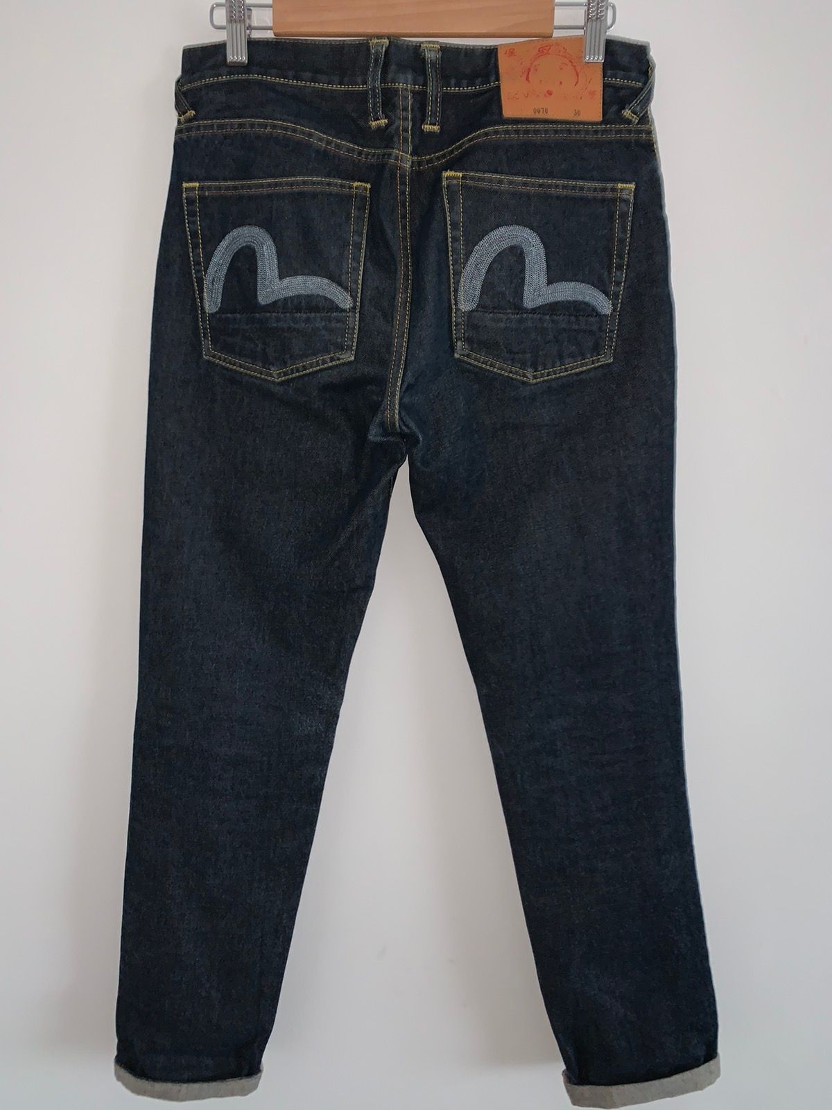 Pre-owned Evisu X Vintage 90's Evisu Daicock Selvedge Blue Japan Jeans Size 34