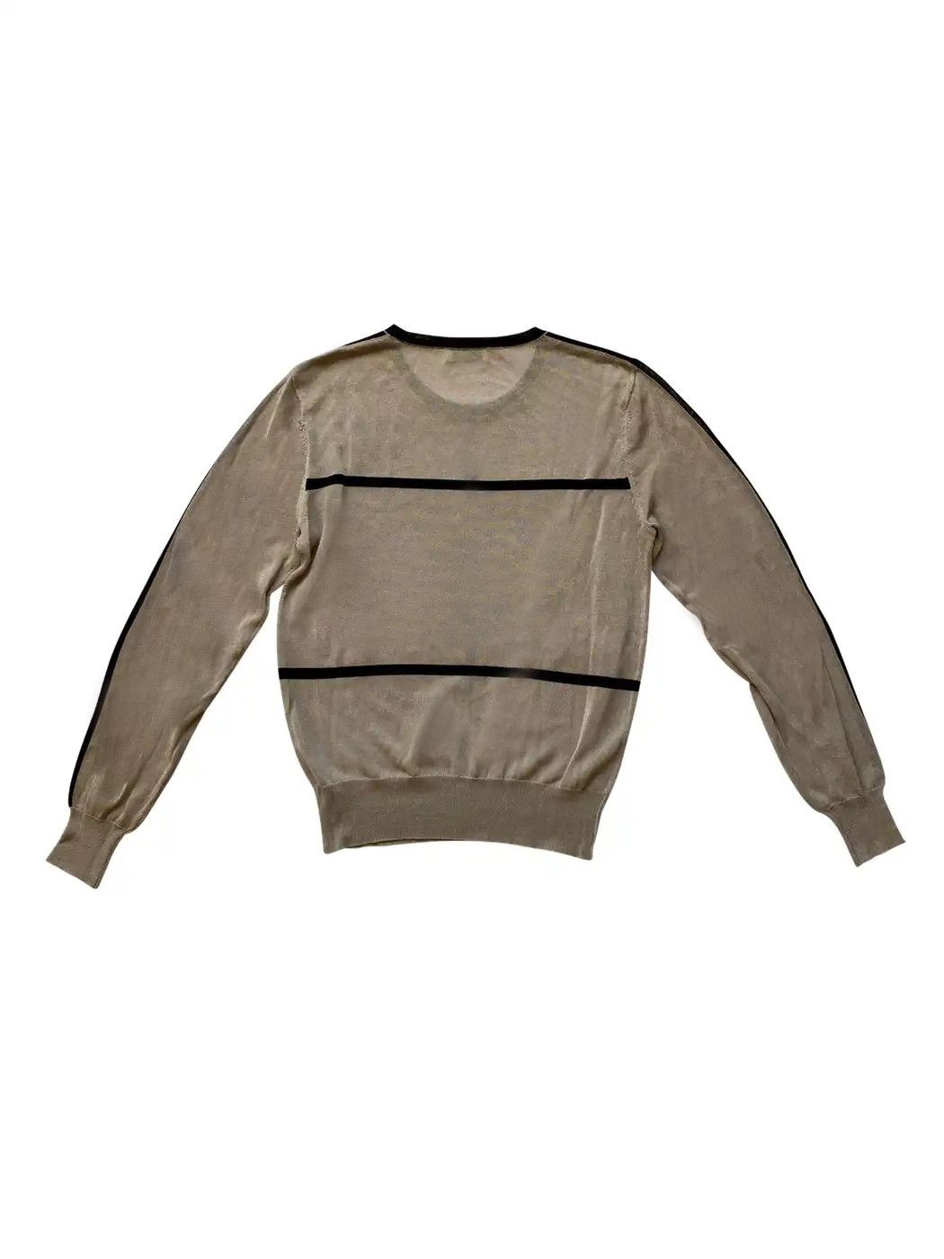 Dries Van Noten ⚡️QUICK SALE⚡️Dries Van Notten Grey/Beige Knit Sweater Size XS / US 0-2 / IT 36-38 - 2 Thumbnail