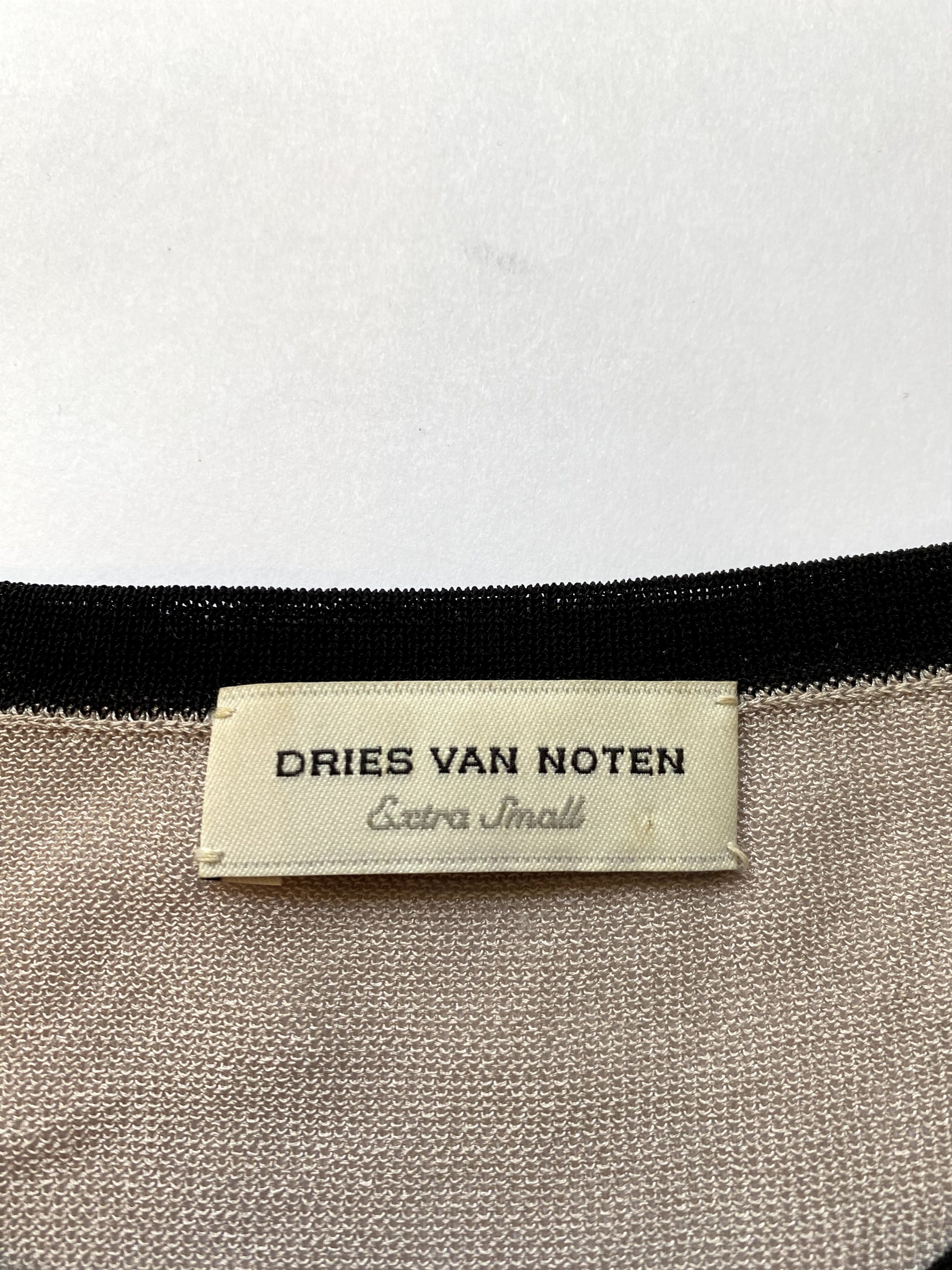Dries Van Noten ⚡️QUICK SALE⚡️Dries Van Notten Grey/Beige Knit Sweater Size XS / US 0-2 / IT 36-38 - 3 Thumbnail