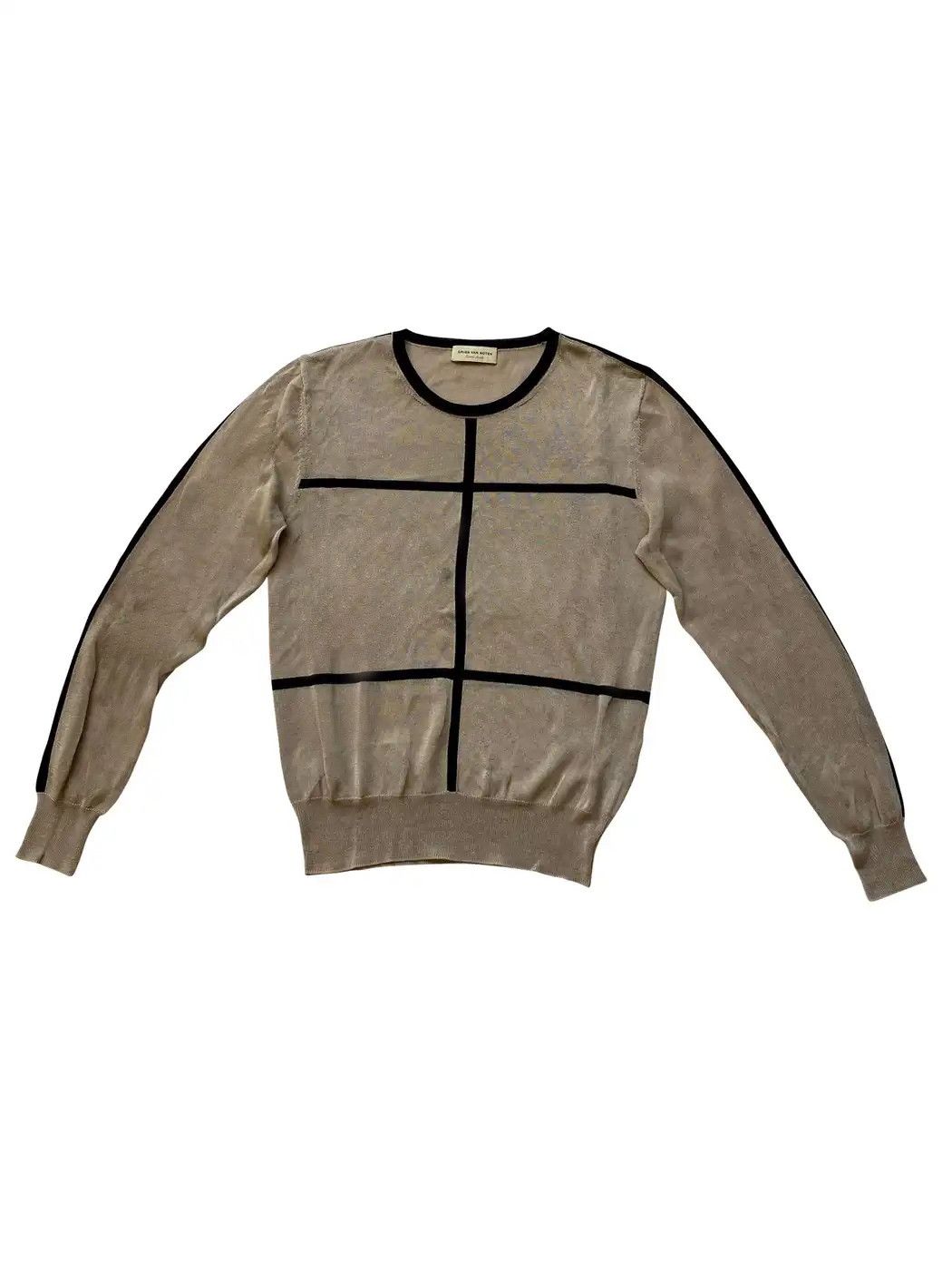 Dries Van Noten ⚡️QUICK SALE⚡️Dries Van Notten Grey/Beige Knit Sweater Size XS / US 0-2 / IT 36-38 - 1 Thumbnail