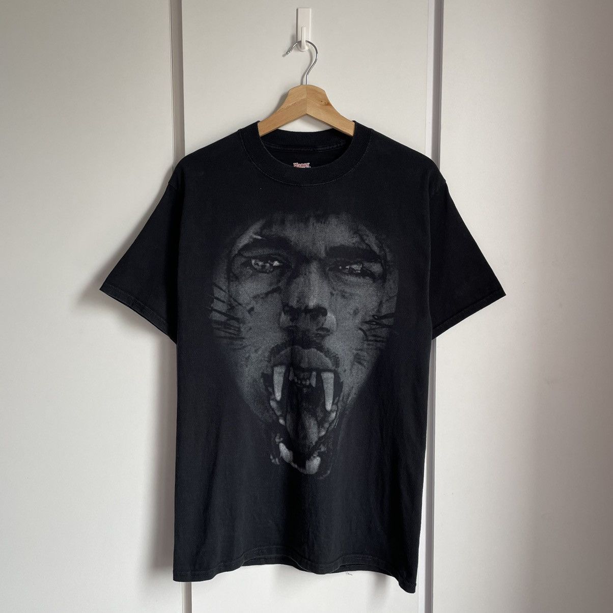 image of Rap Tees Vintage Kanye West Watch The Throne Tour Tee Shirt in Black, Men's (Size Medium)