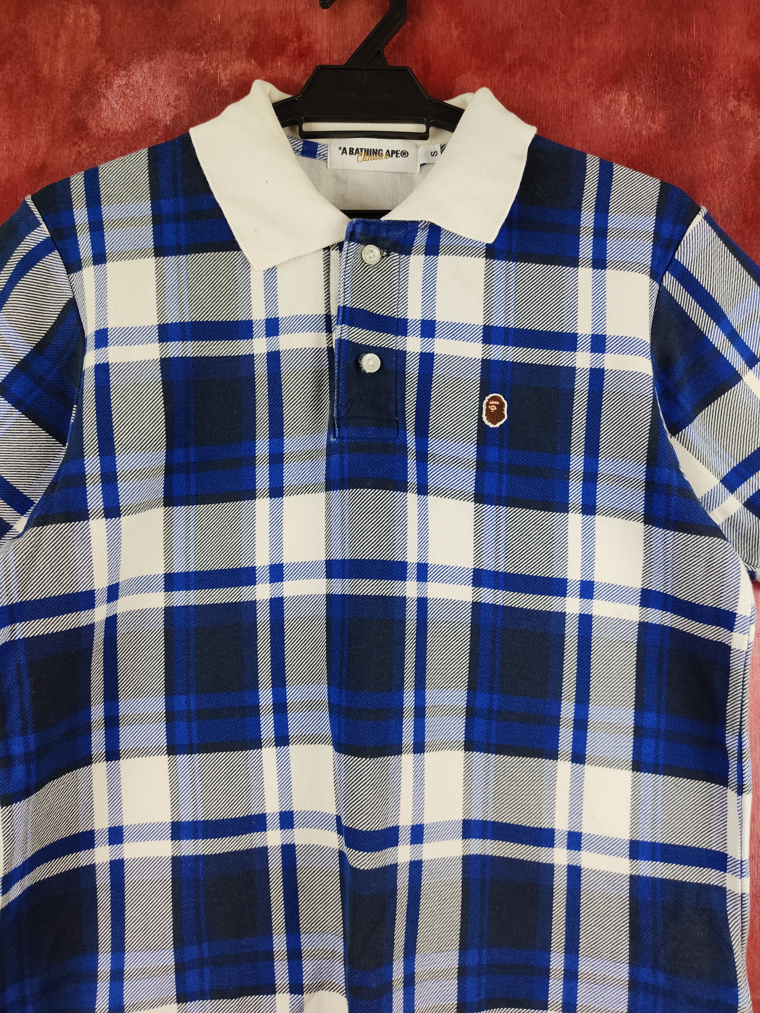 Bape Bape Check One Point Polo #S1115 Size US S / EU 44-46 / 1 - 2 Thumbnail