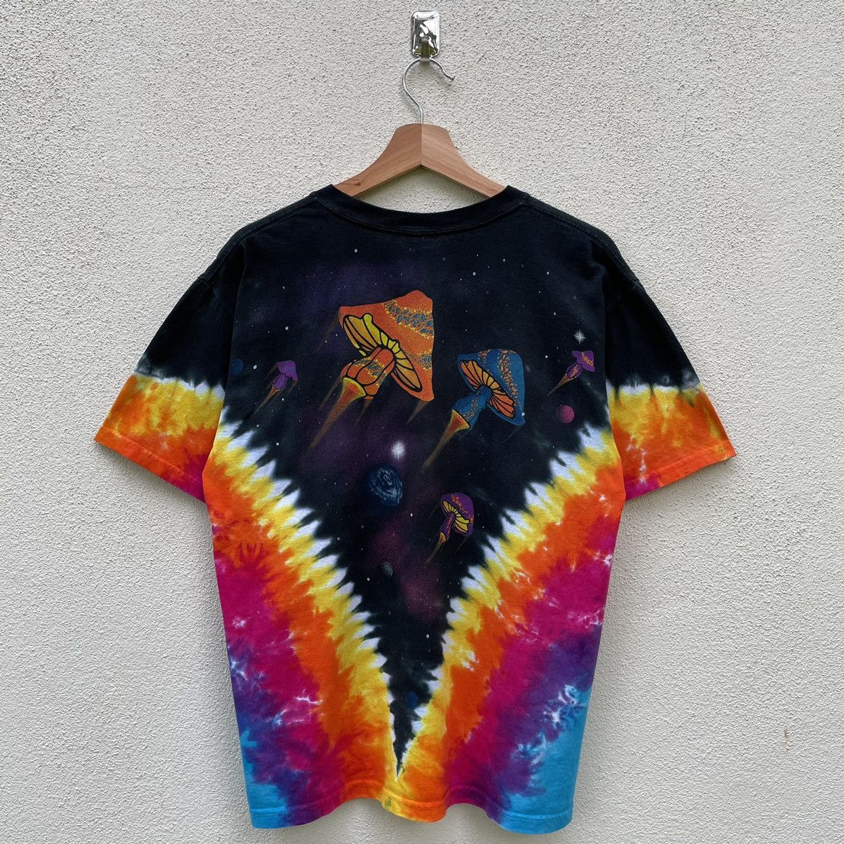 Vintage Vintage Shrooms Psychedelic Tie Dye Tee Shirt Size US M / EU 48-50 / 2 - 2 Thumbnail