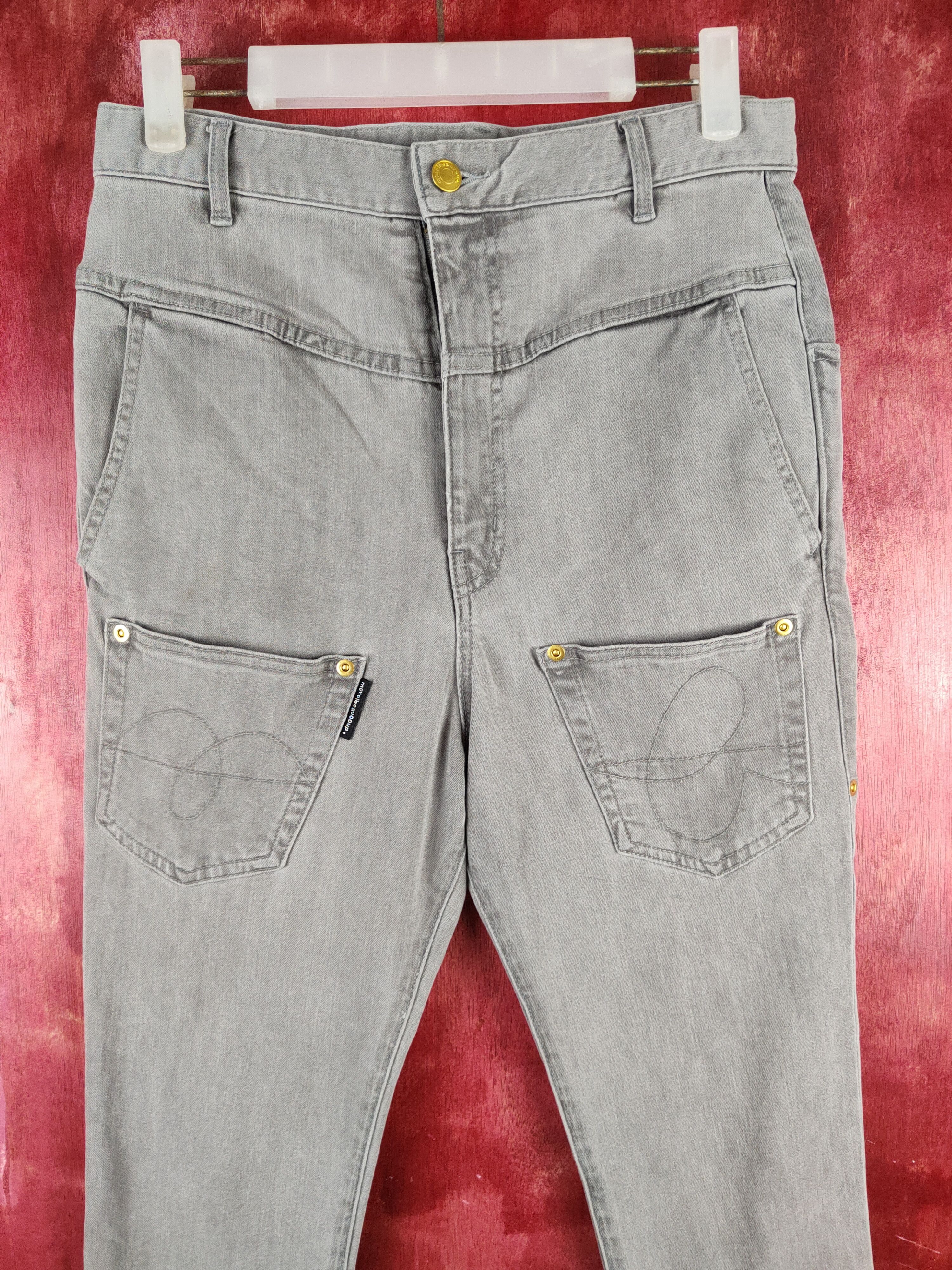 Issey Miyake DL Mercibeaucoup Gray Multipocket Casual Skinny Pants #S1110 Size US 29 - 2 Thumbnail