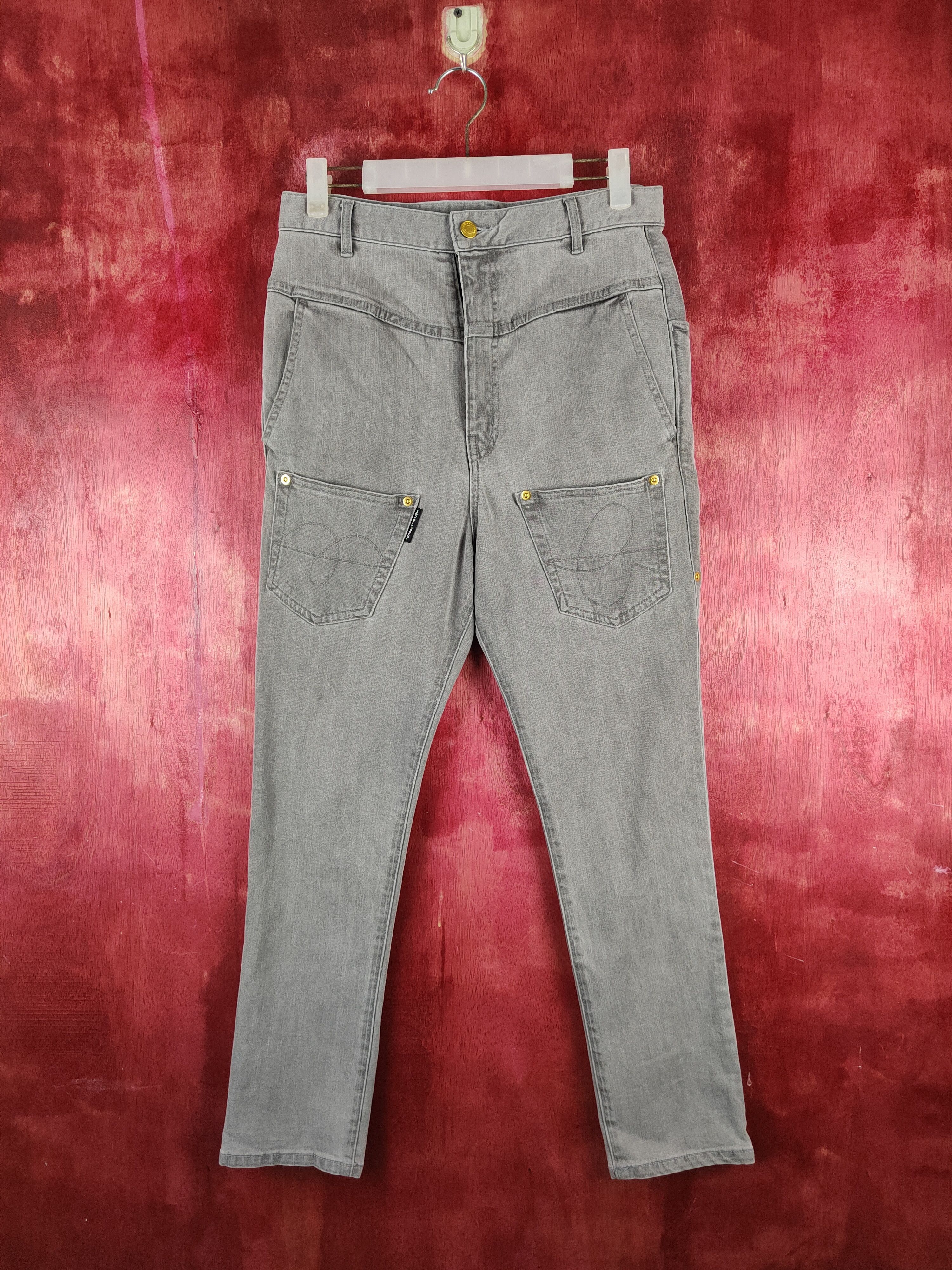Issey Miyake DL Mercibeaucoup Gray Multipocket Casual Skinny Pants #S1110 Size US 29 - 1 Thumbnail
