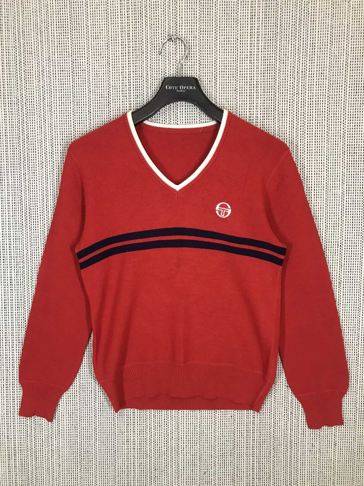 トップス SERGIO TACCHINI VINTAGE KNIT SWEATER Sergio Tacchini ‼️VINTAGE 80s SERGIO TACCHINI KNIT SWEATER VERY