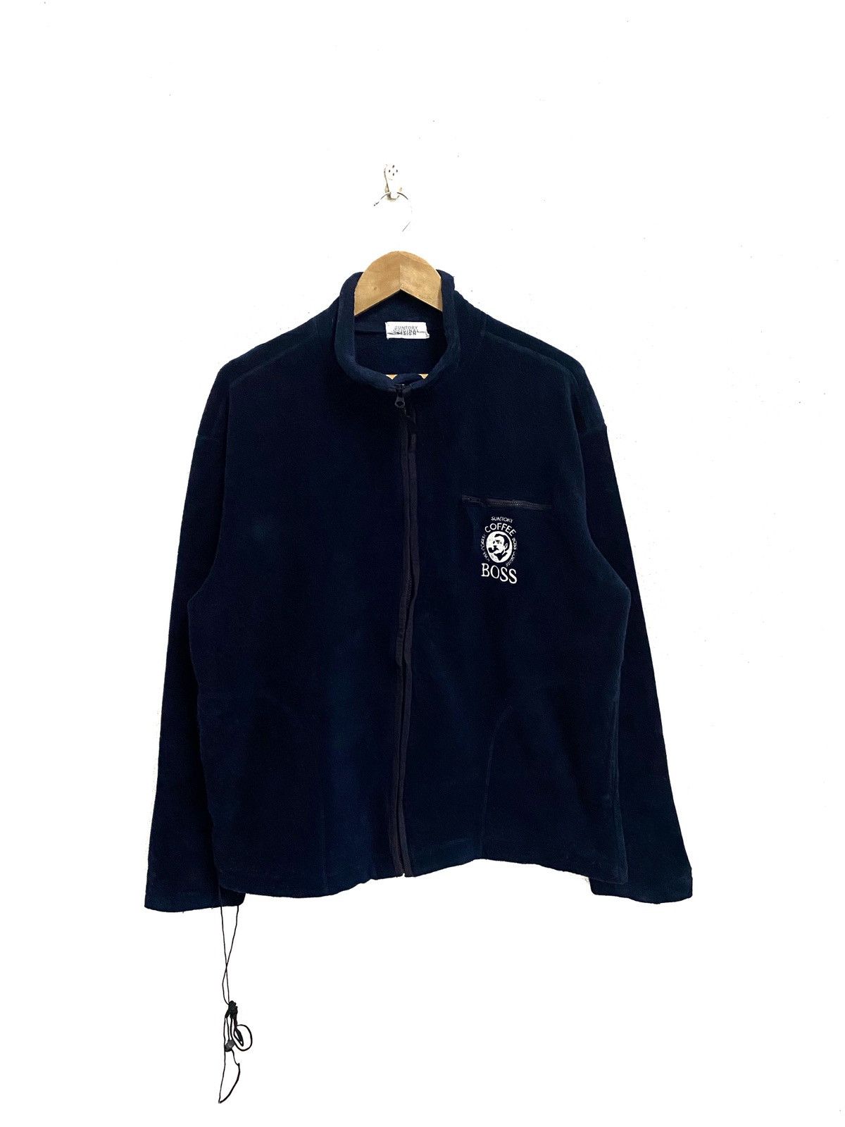 Japanese Brand × Vintage VINTAGE SUNTORY BOSS COFFEE FLEECE ZIPPER SWEATER Size US L / EU 52-54 / 3 - 1 Thumbnail