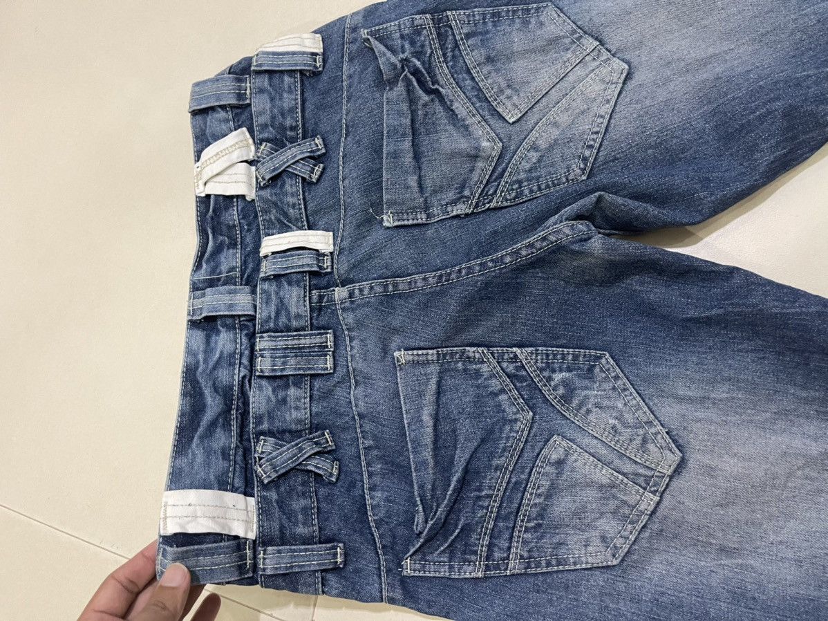 If Six Was Nine Vintage Double Waist Jeans Skinny Distressed Fashion Size US 33 - 4 Thumbnail