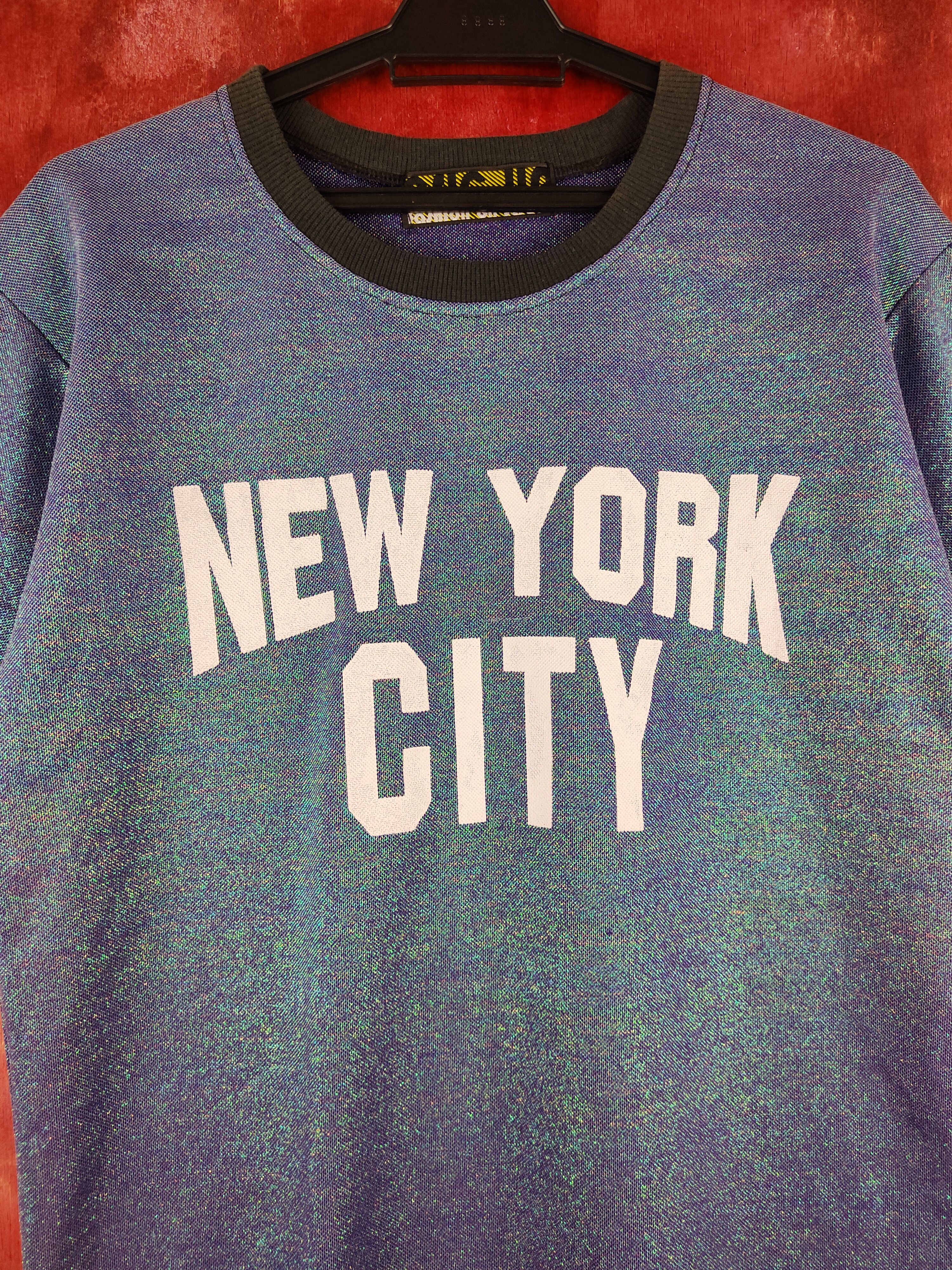 Japanese Brand Csic Up Purple NY City Meshnet Short Sleeve T-shirt #S1116 Size US M / EU 48-50 / 2 - 2 Thumbnail