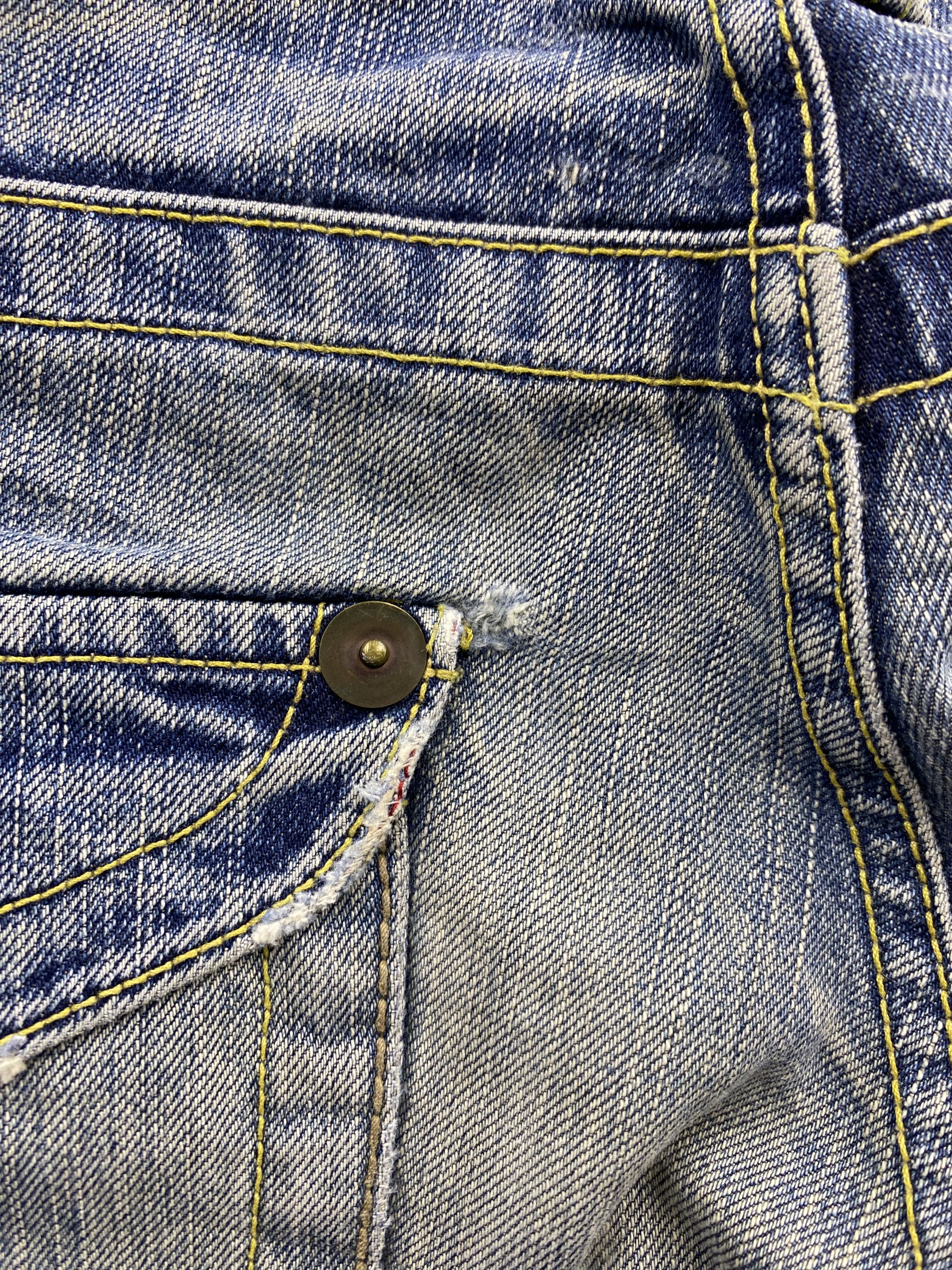 Japanese Brand Vintage Japanese Brand Blue Way Distress Denim Jean Size US 28 / EU 44 - 13 Thumbnail