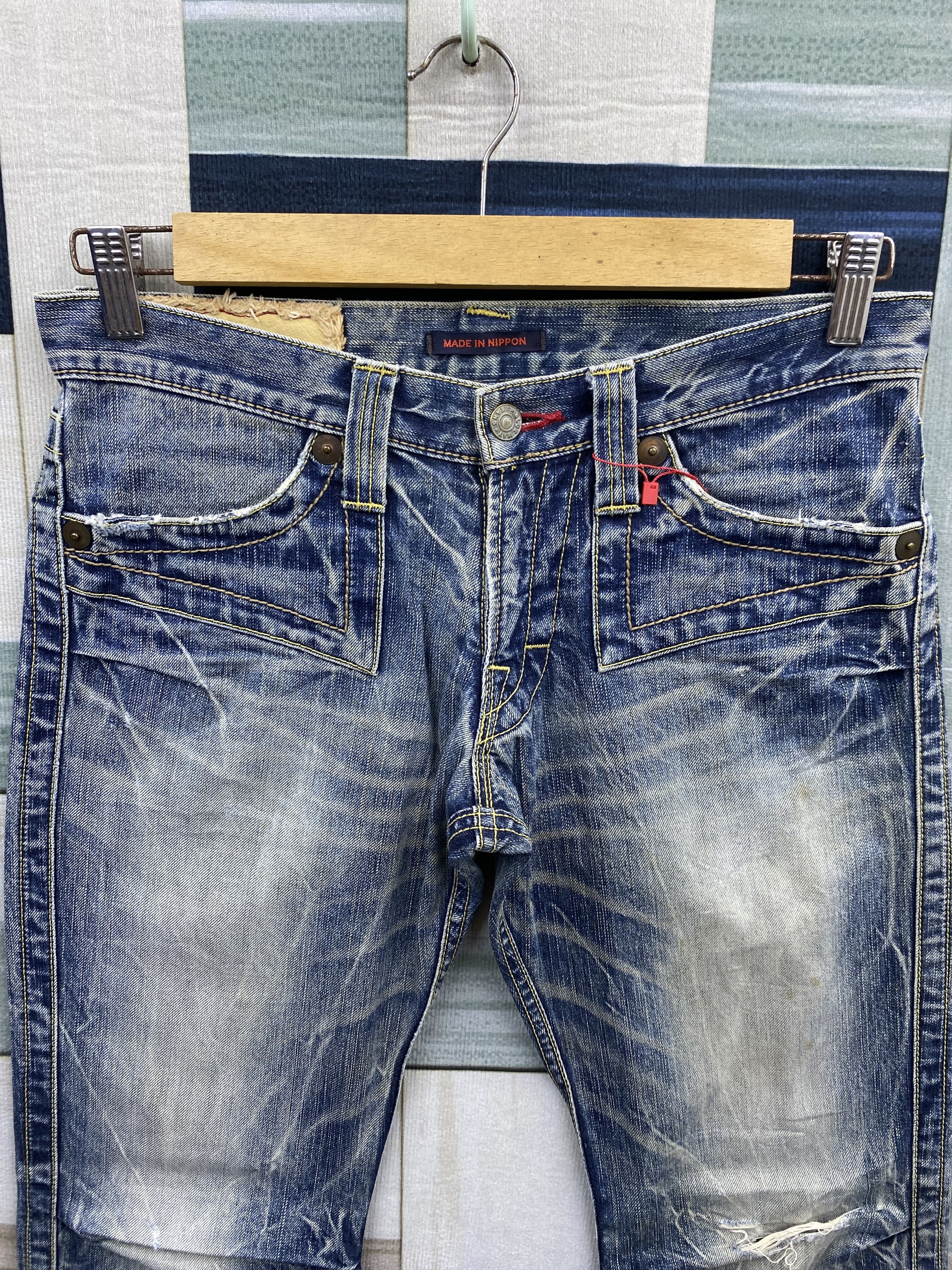 Japanese Brand Vintage Japanese Brand Blue Way Distress Denim Jean Size US 28 / EU 44 - 3 Thumbnail