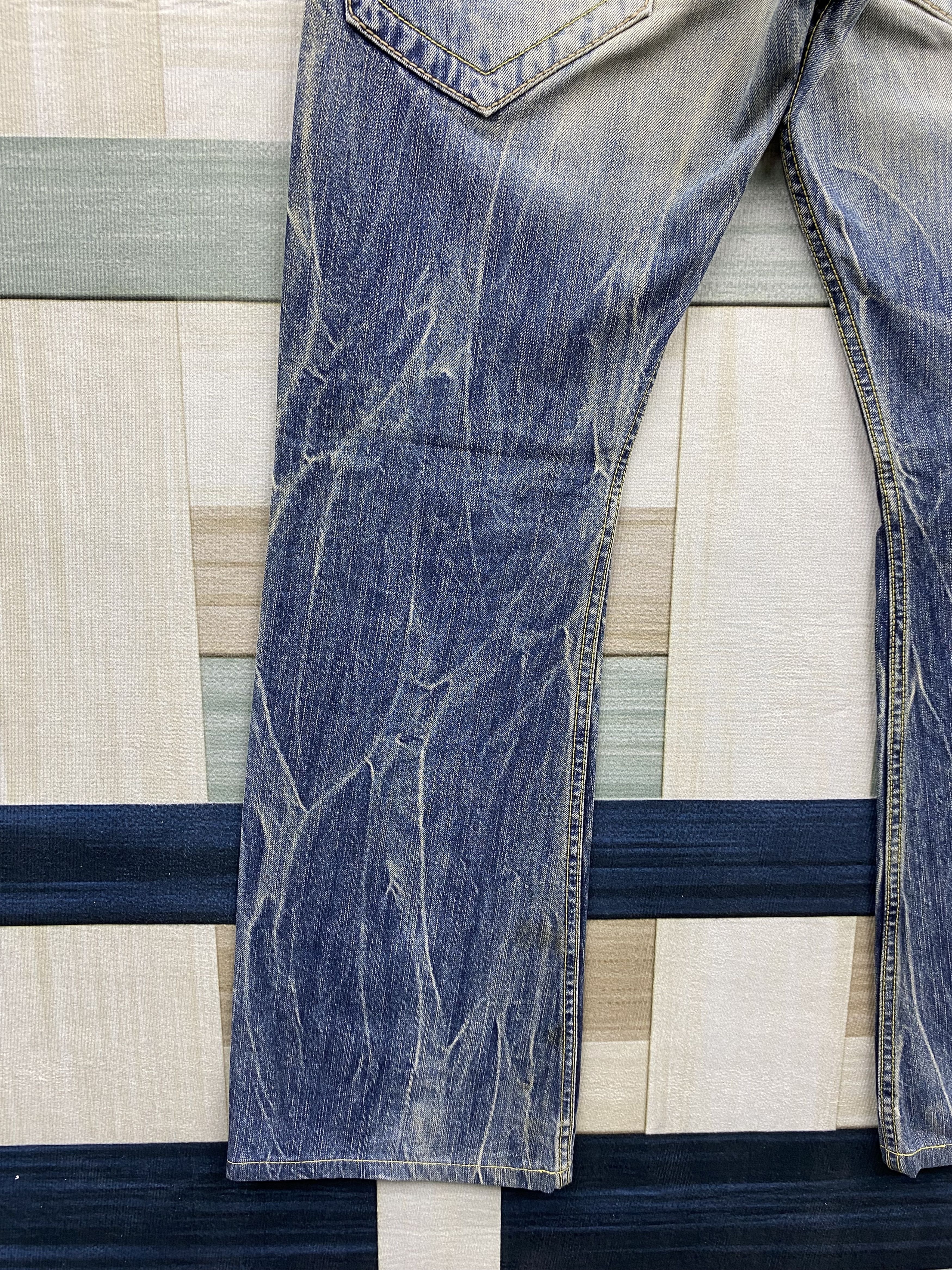Japanese Brand Vintage Japanese Brand Blue Way Distress Denim Jean Size US 28 / EU 44 - 9 Thumbnail