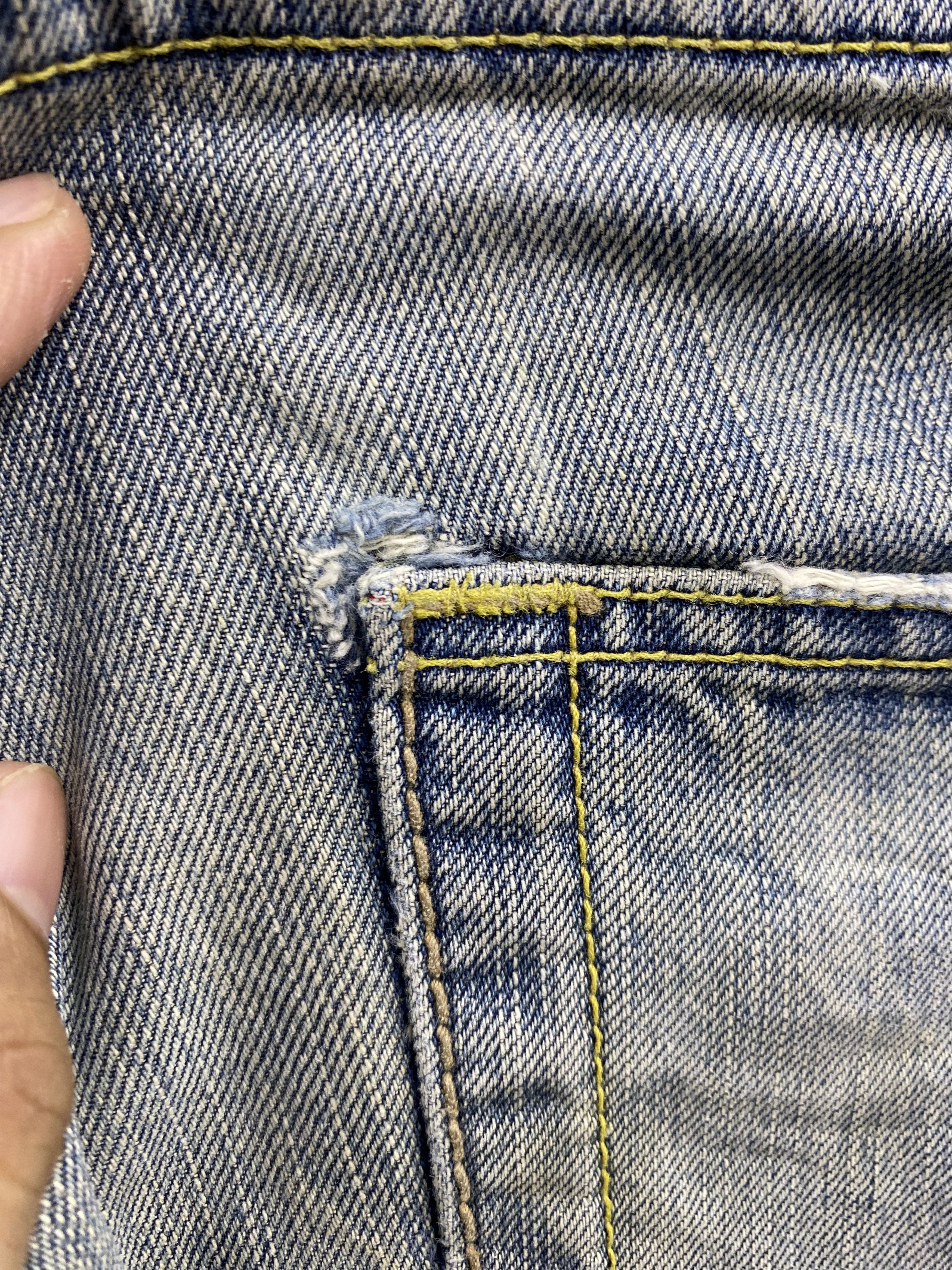 Japanese Brand Vintage Japanese Brand Blue Way Distress Denim Jean Size US 28 / EU 44 - 14 Thumbnail