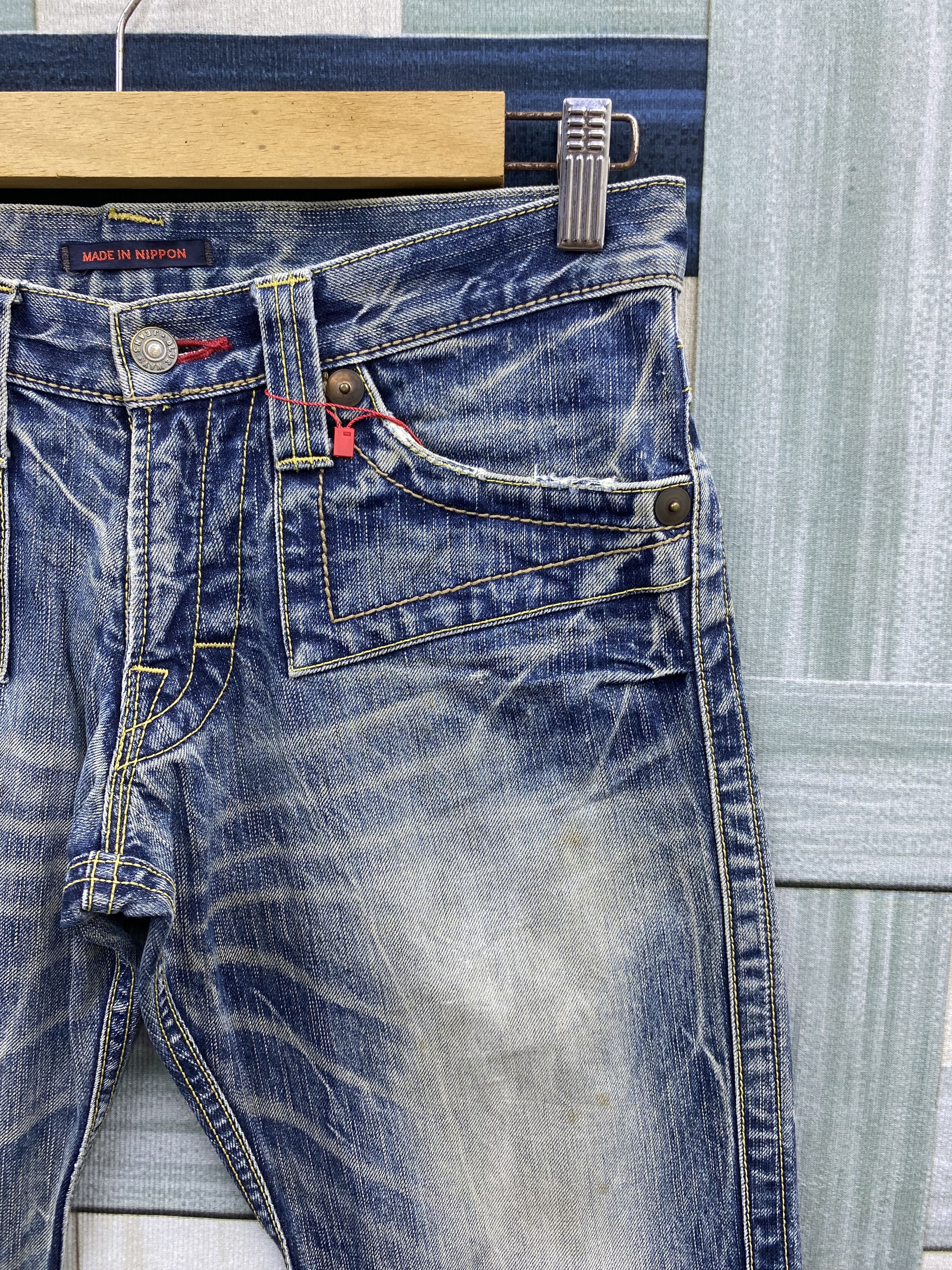 Japanese Brand Vintage Japanese Brand Blue Way Distress Denim Jean Size US 28 / EU 44 - 6 Thumbnail